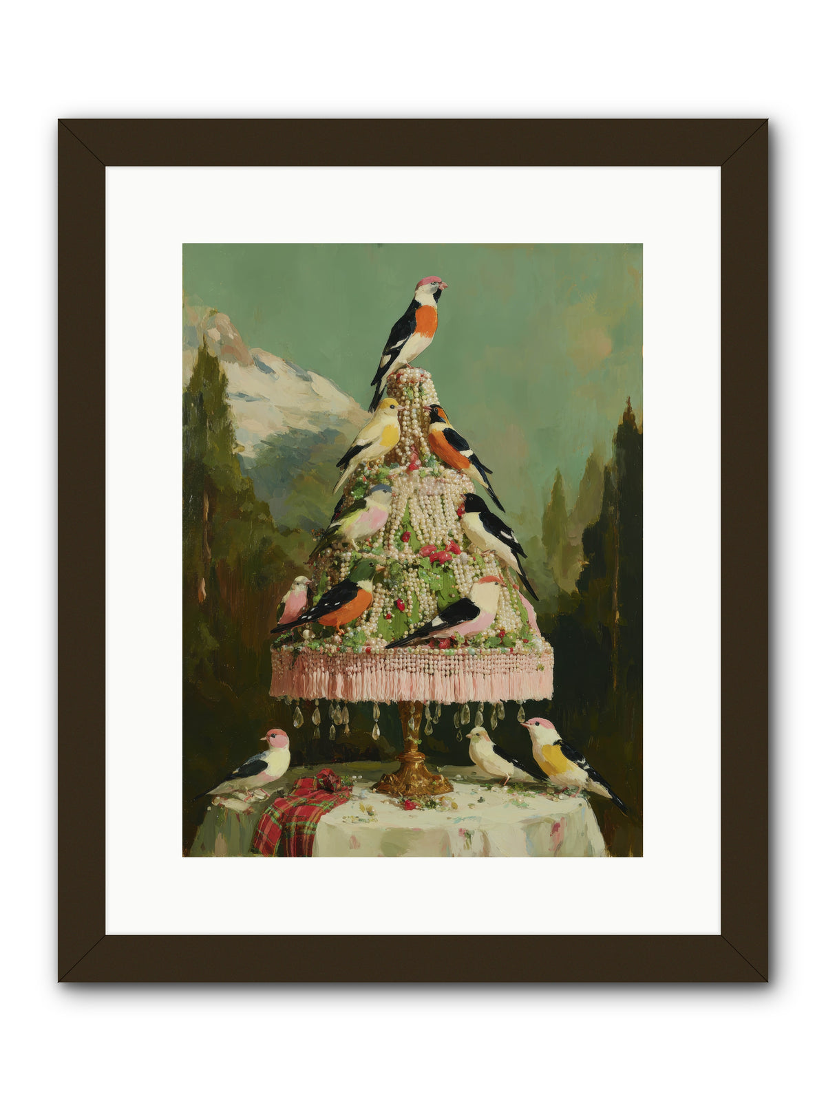 Boughs & Winter Songs -- Framed Print - Black 12x16