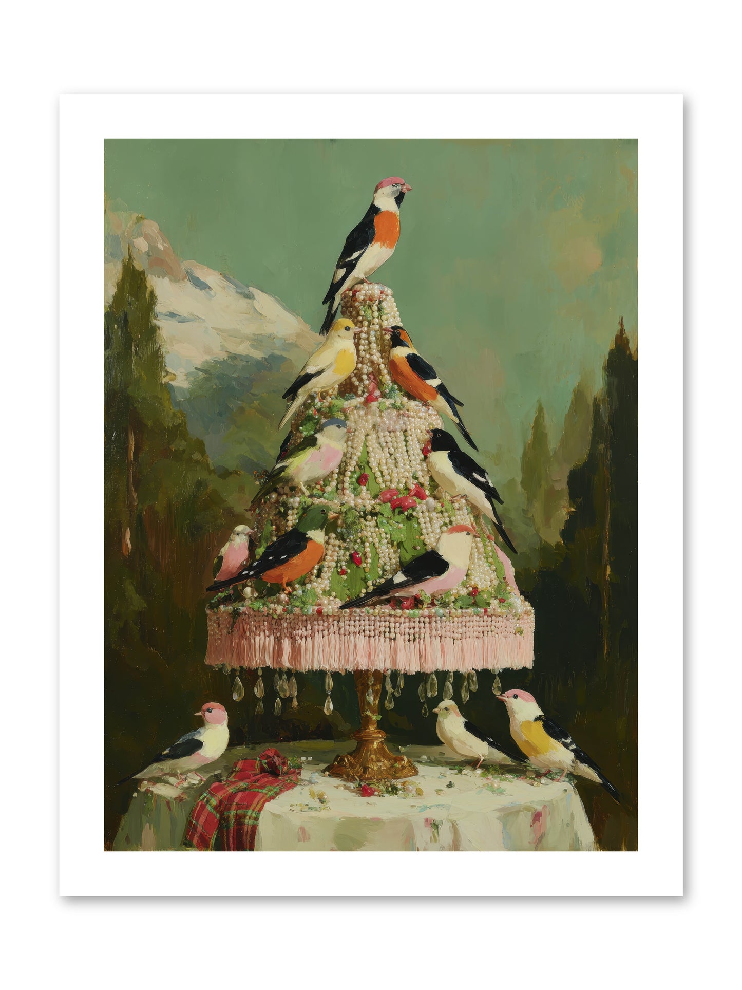 Boughs & Winter Songs -- Loose Canvas Print 12x16