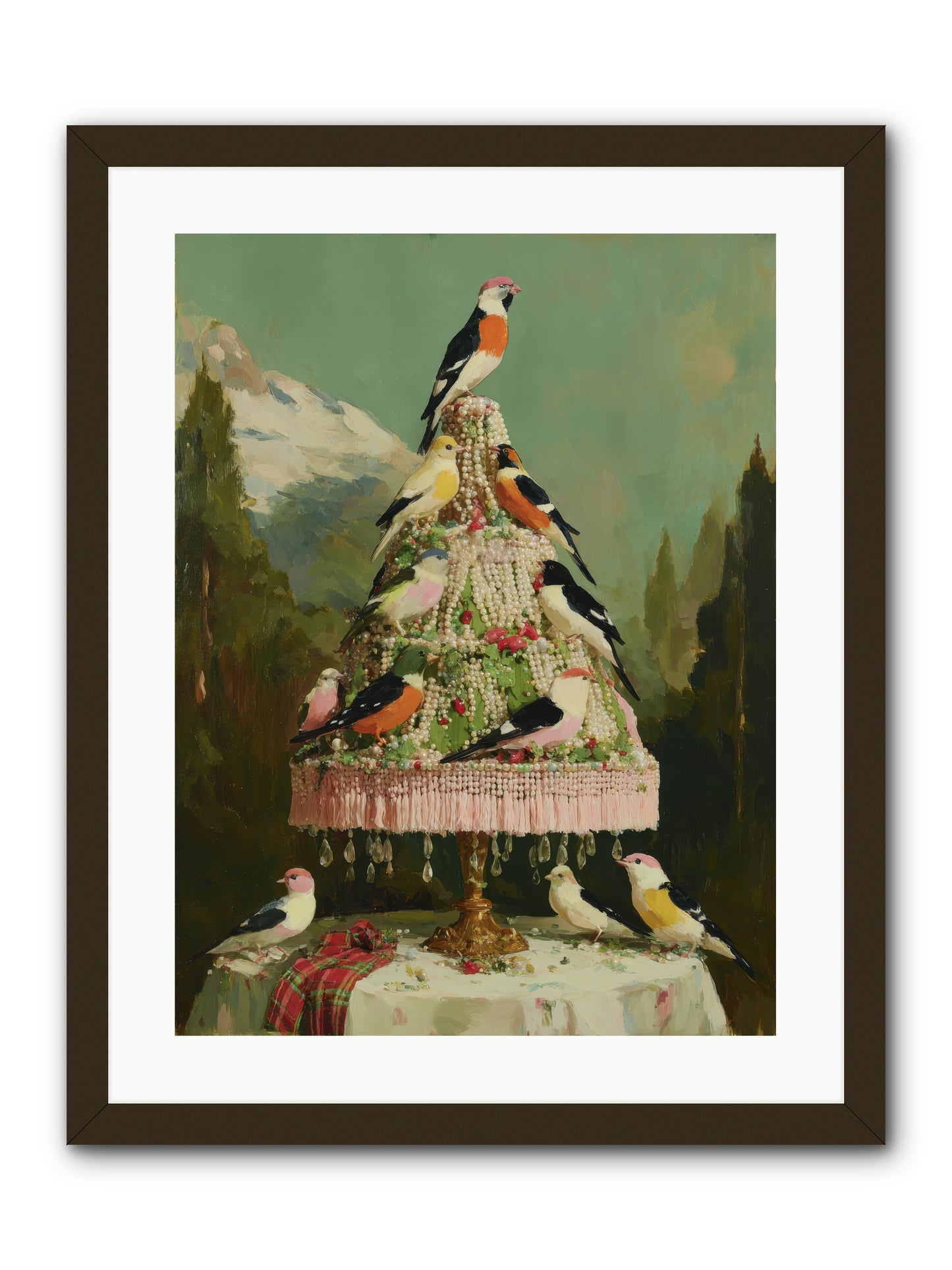 Boughs & Winter Songs -- Framed Print - Black 18x24