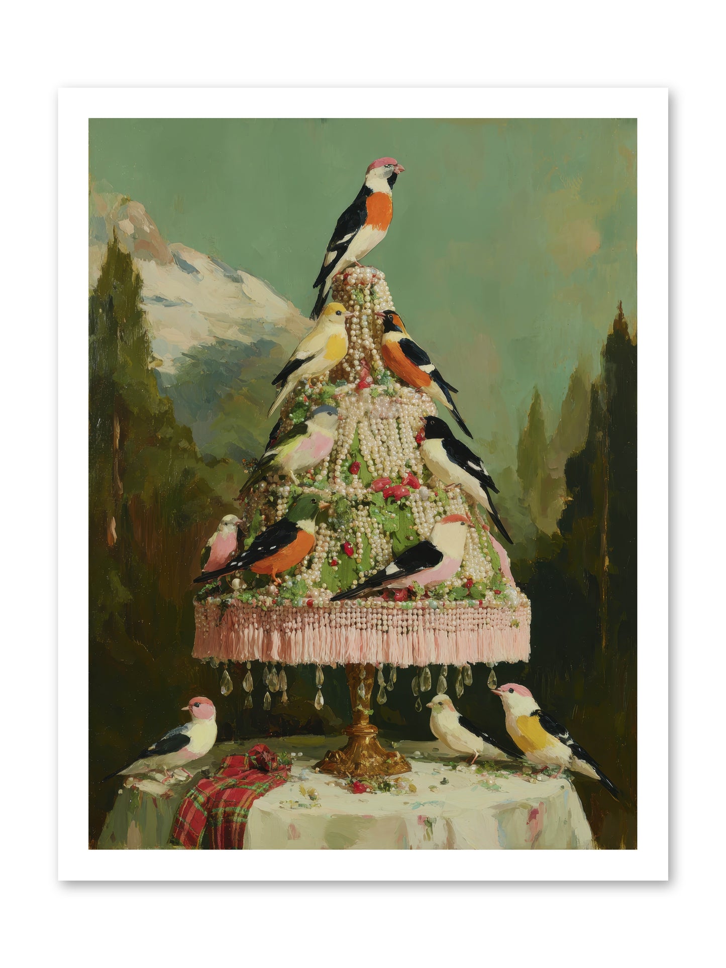 Boughs & Winter Songs -- Loose Canvas Print 18x24