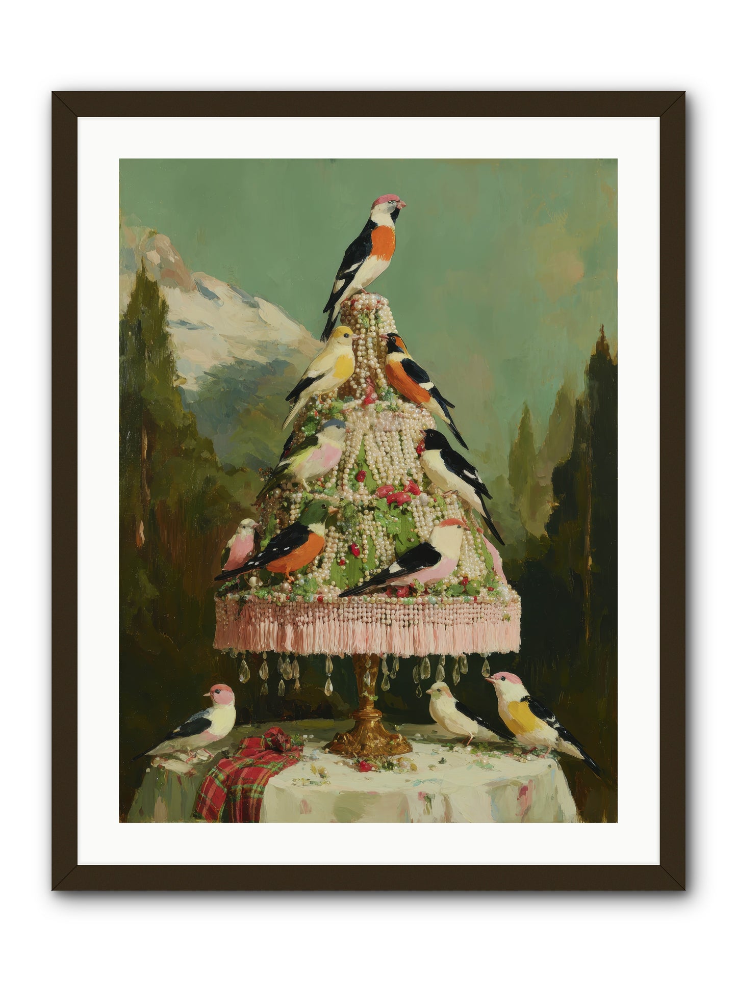 Boughs & Winter Songs -- Framed Print - Black 24x32