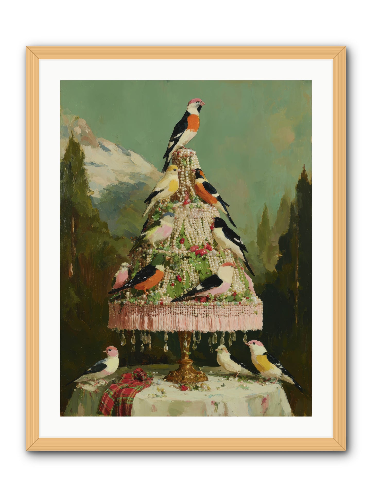 Boughs & Winter Songs -- Framed Print - Natural 24x32