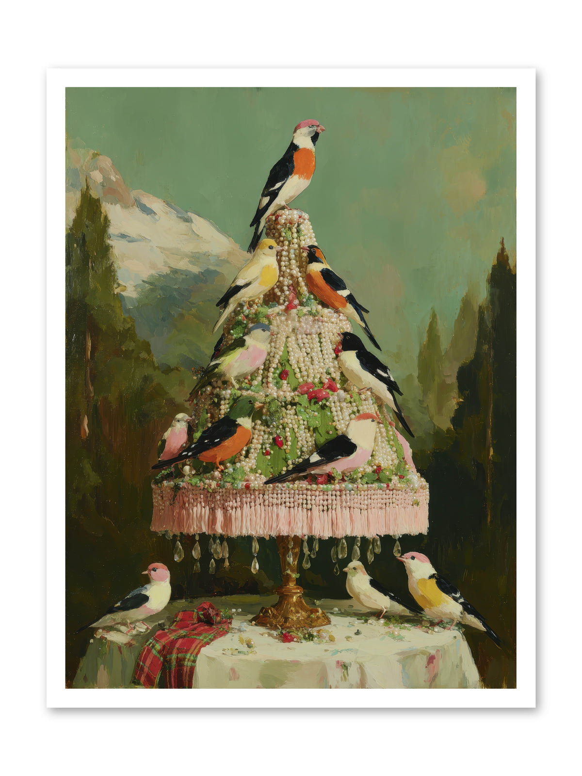 Boughs & Winter Songs -- Loose Canvas Print 24x32