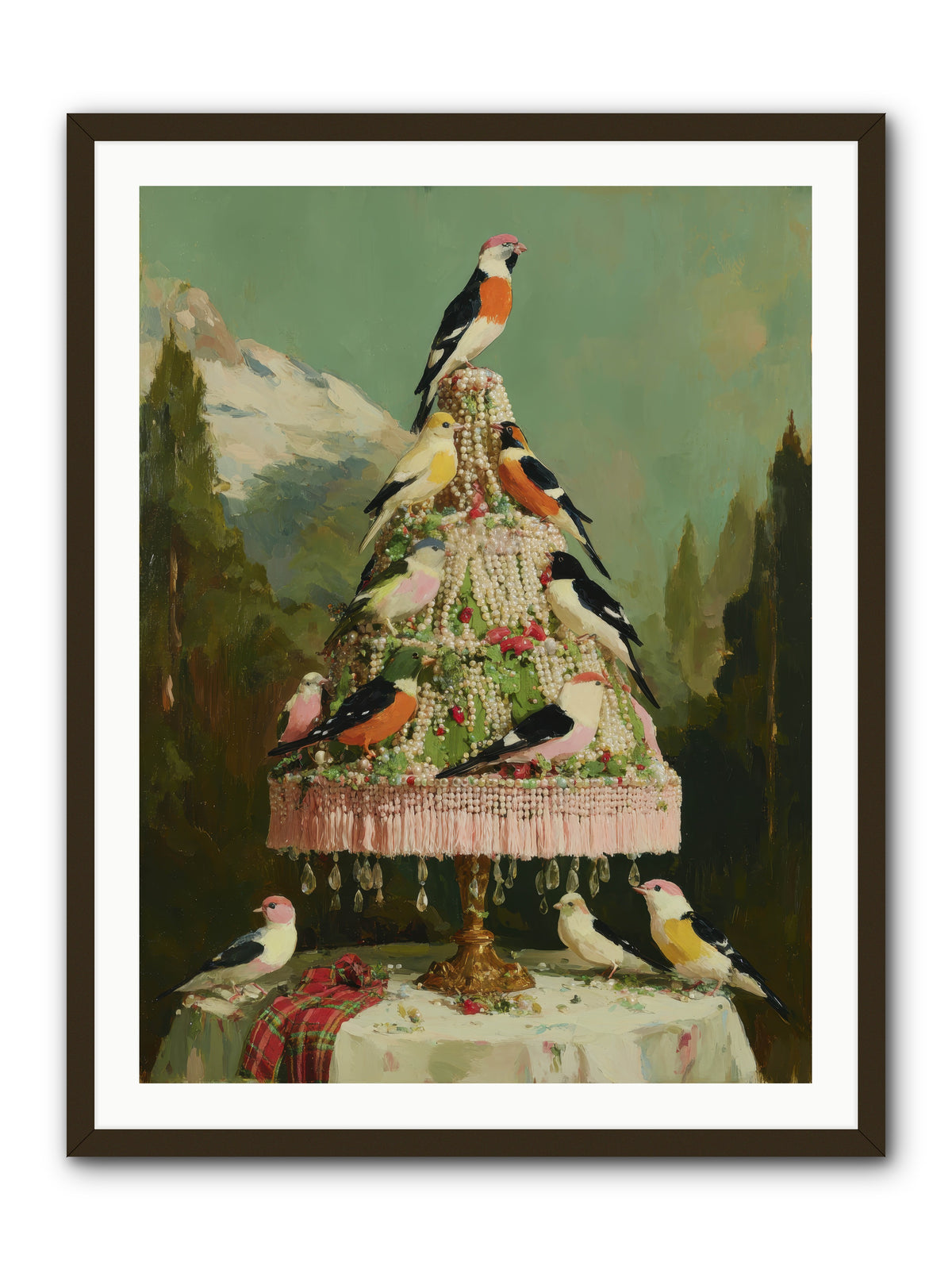 Boughs & Winter Songs -- Framed Print - Black 30x40