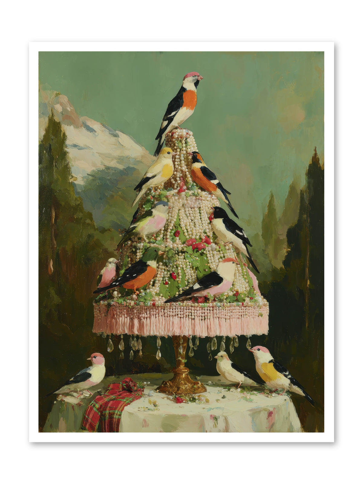 Boughs & Winter Songs -- Loose Canvas Print 30x40