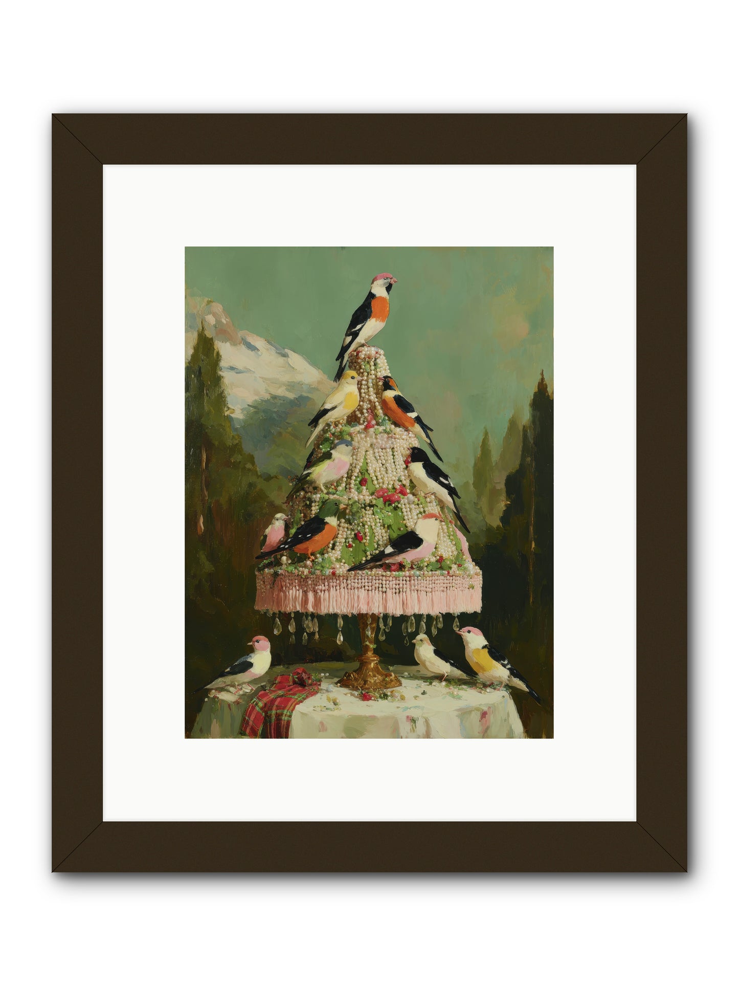Boughs & Winter Songs -- Framed Print - Black 9x12