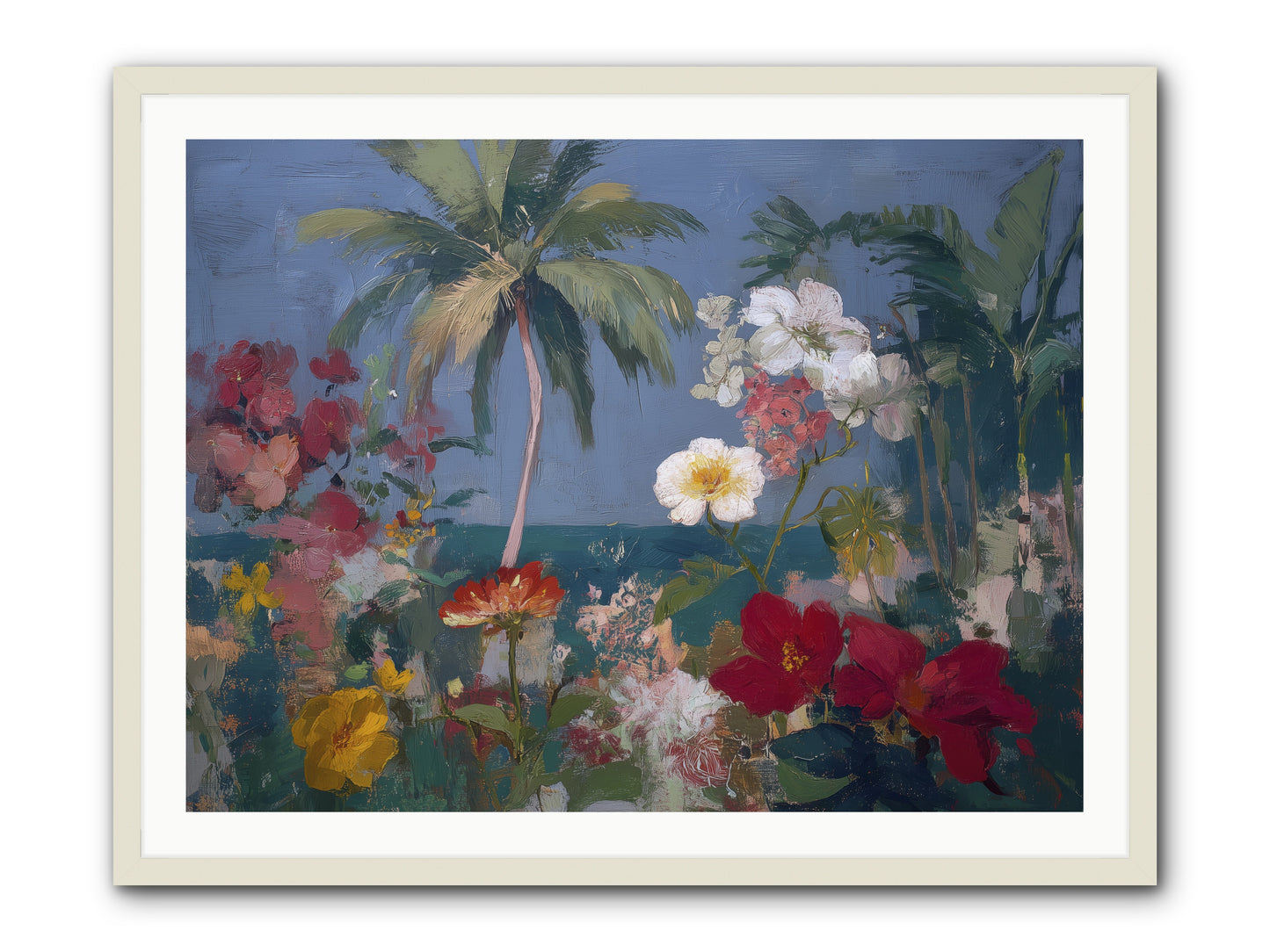 Boundless Bliss -- Framed Print - White 40x30
