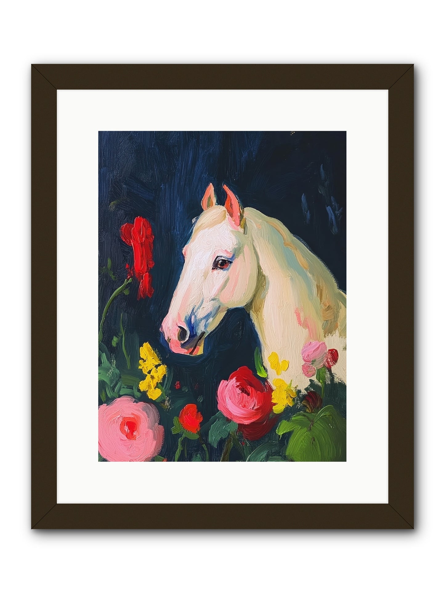 Boundless Petals -- Framed Print - Black 12x16