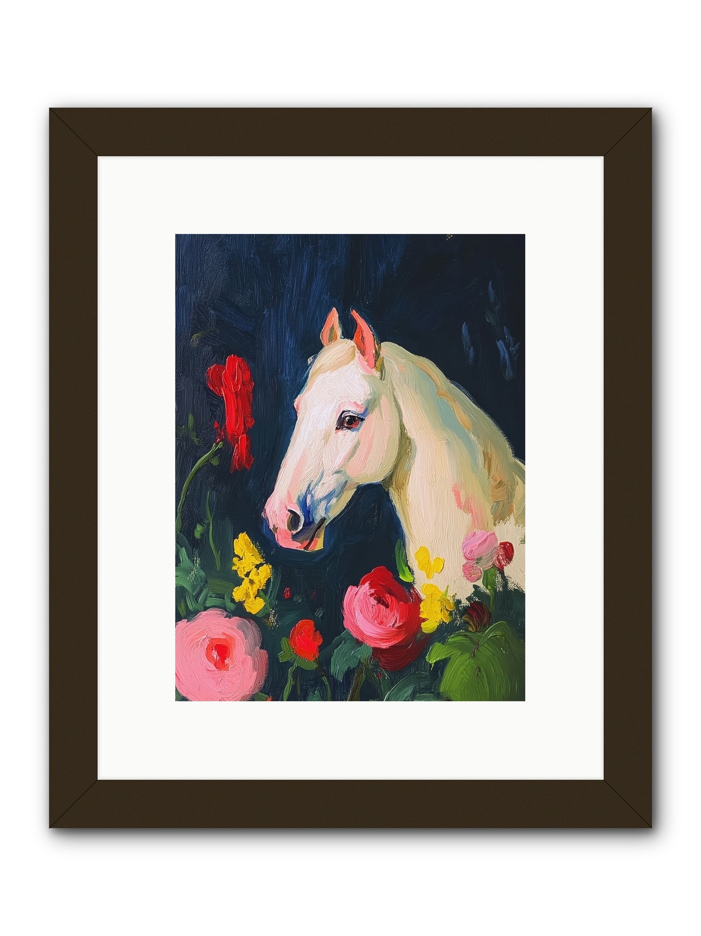 Boundless Petals -- Framed Print - Black 9x12