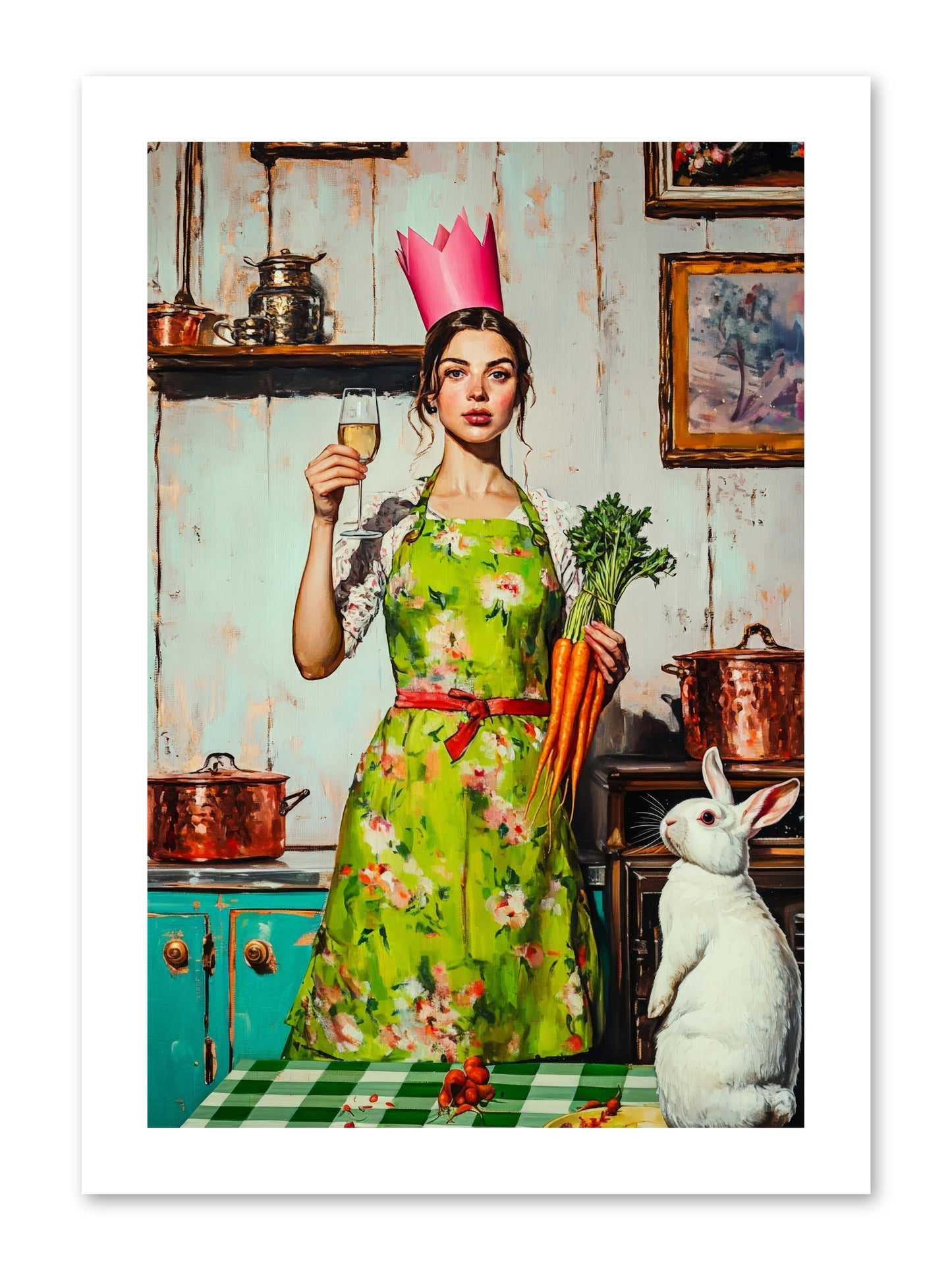 Bouquet Garni & Bunny -- Paper Print 10x15