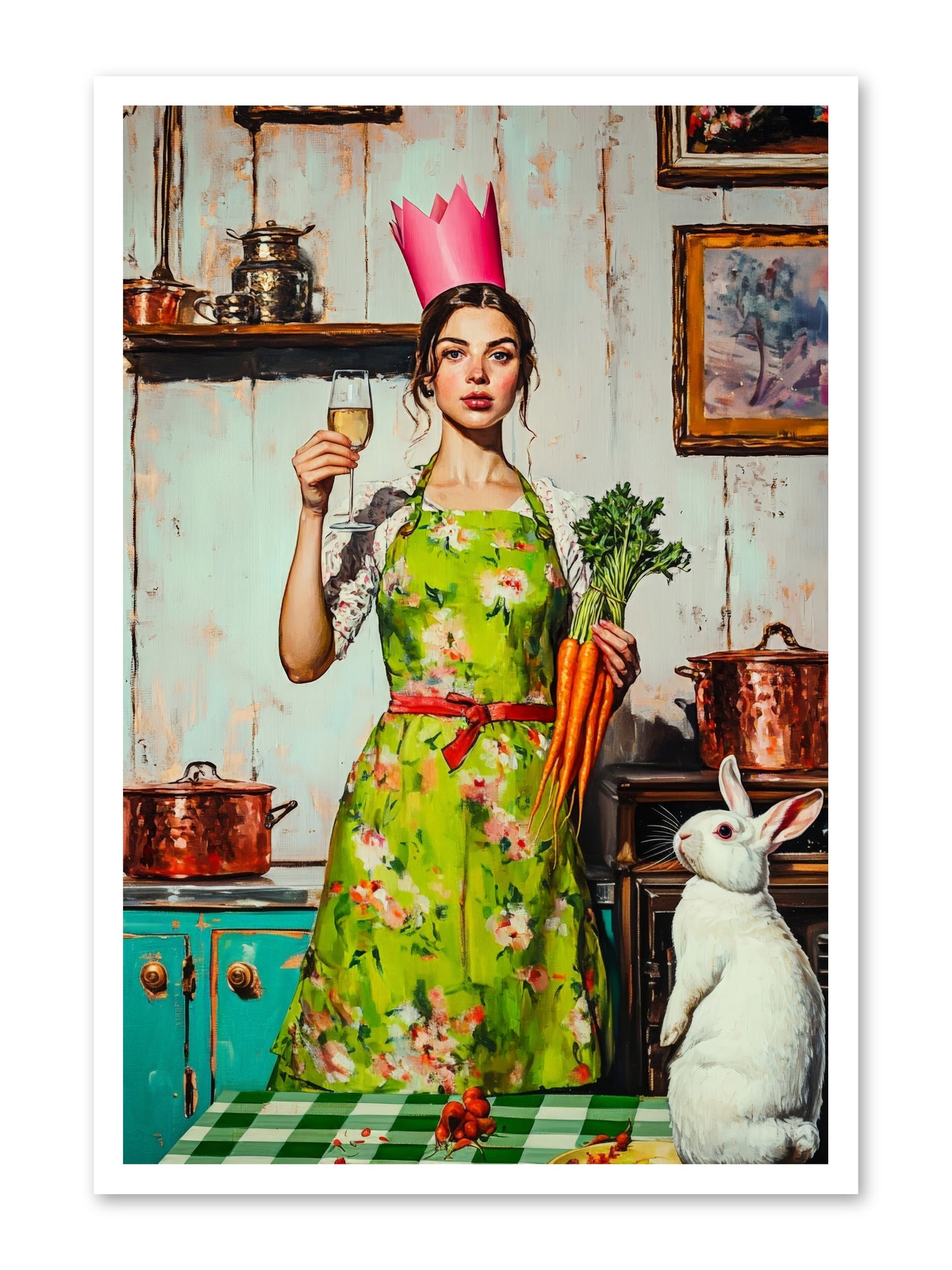 Bouquet Garni & Bunny -- Paper Print 24x36