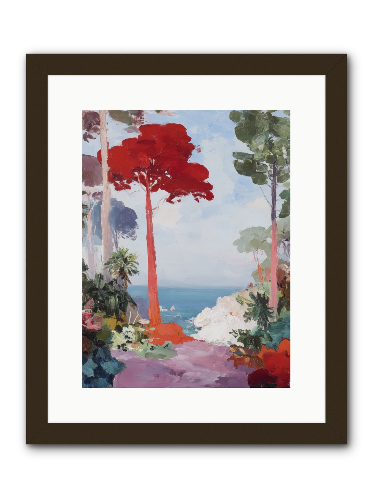 Bowing to Autumn -- Framed Print - Black 12x16