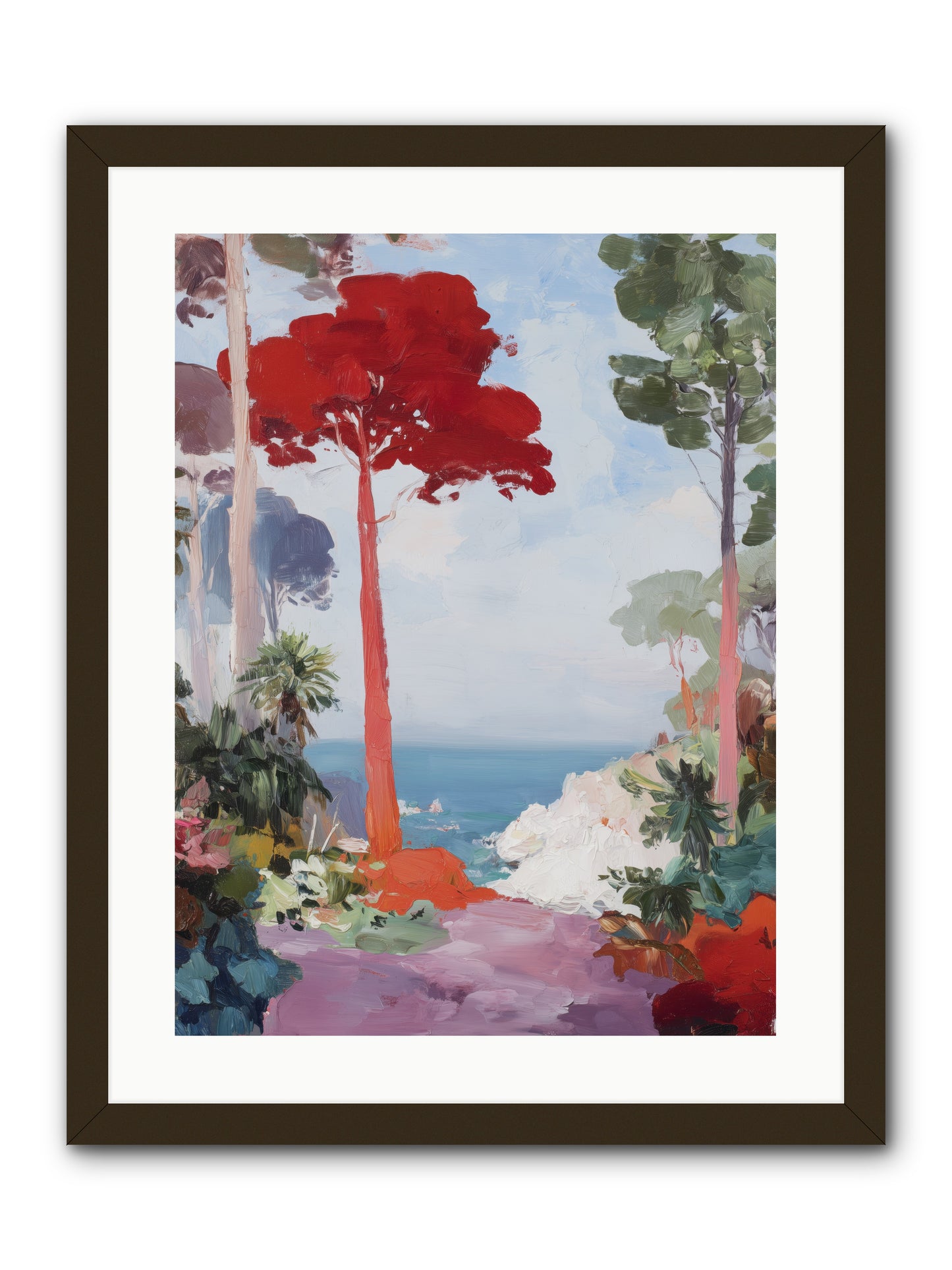 Bowing to Autumn -- Framed Print - Black 18x24