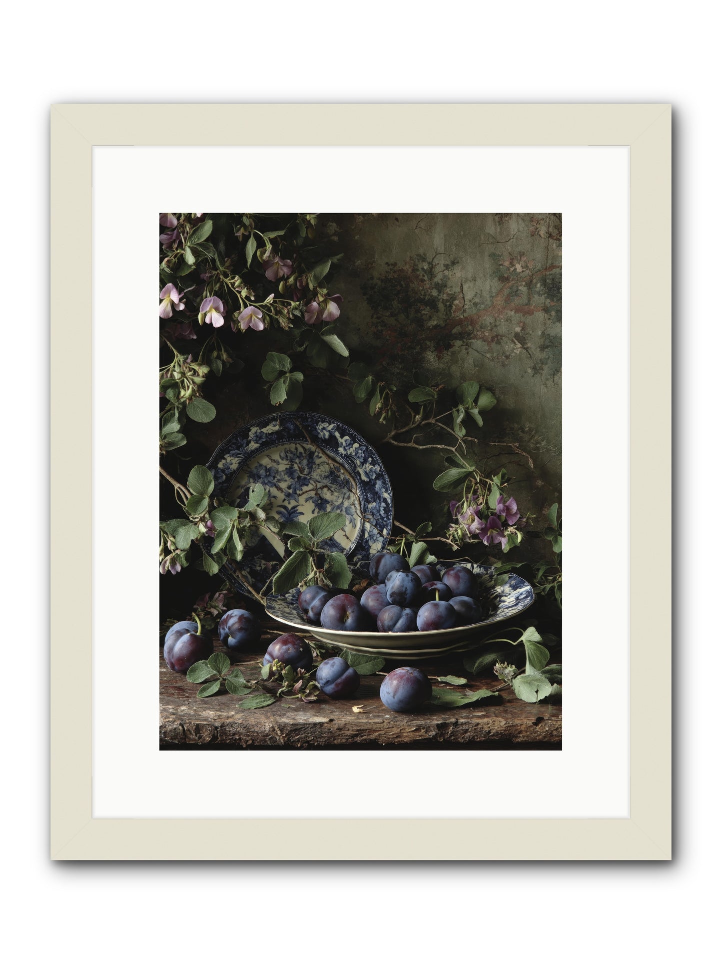 Braidwood Lane -- Framed Print - White 12x16