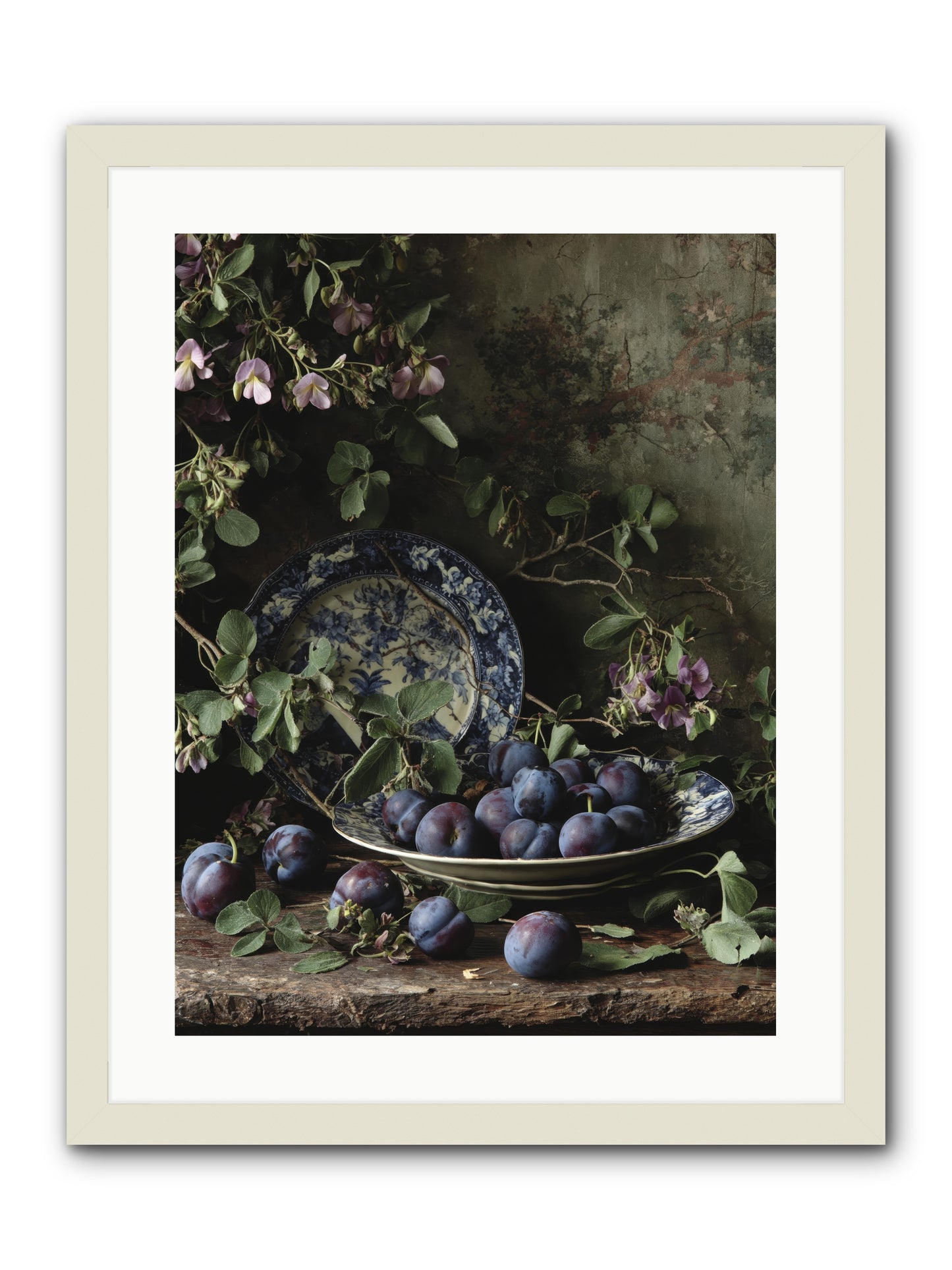 Braidwood Lane -- Framed Print - White 18x24