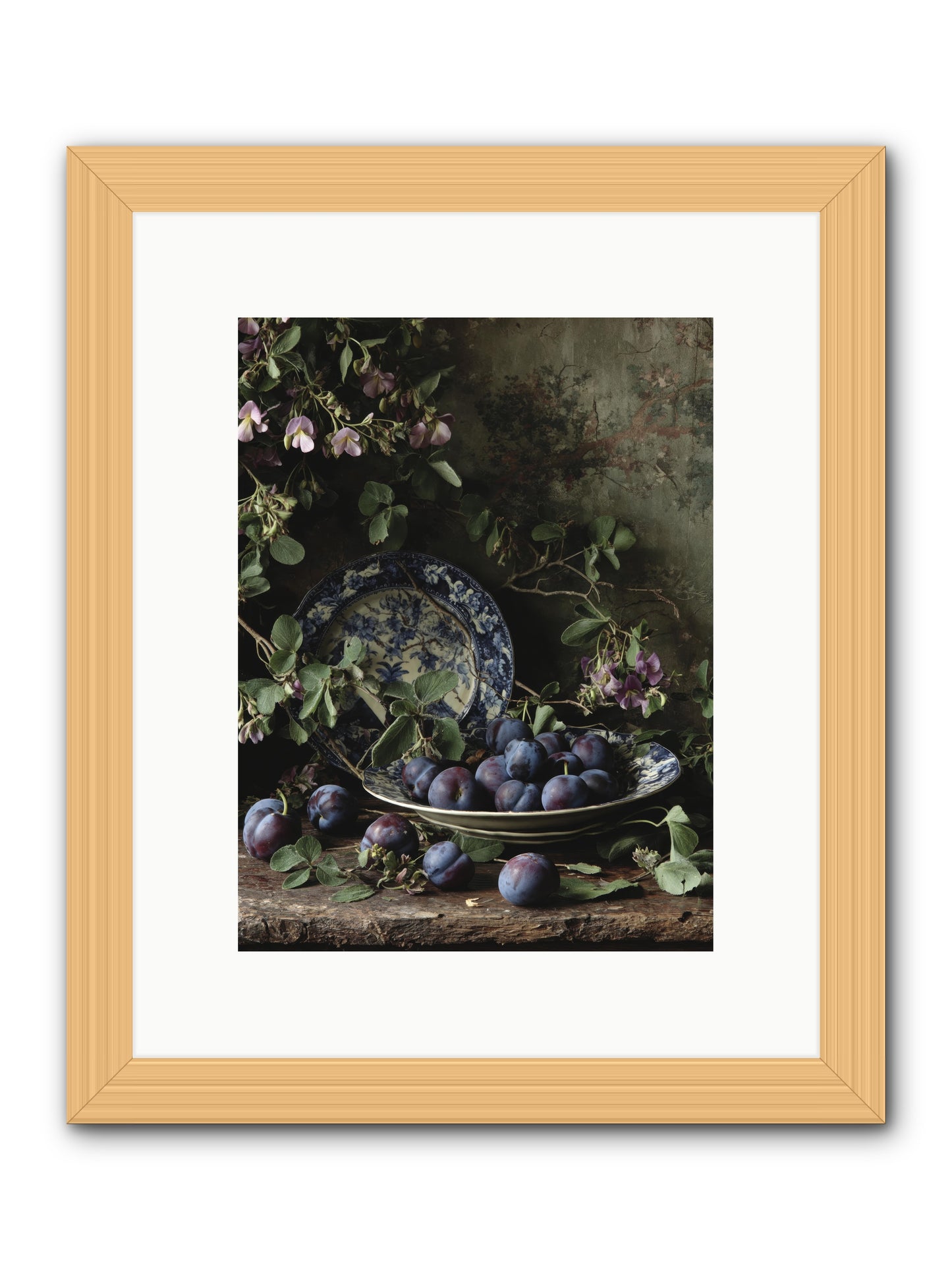 Braidwood Lane -- Framed Print - Natural 9x12