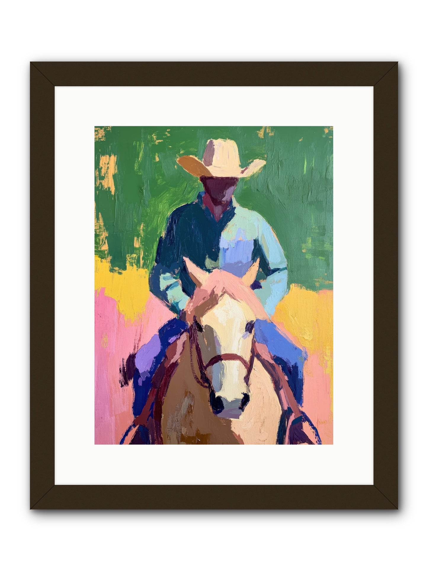 Branding Season -- Framed Print - Black 12x16