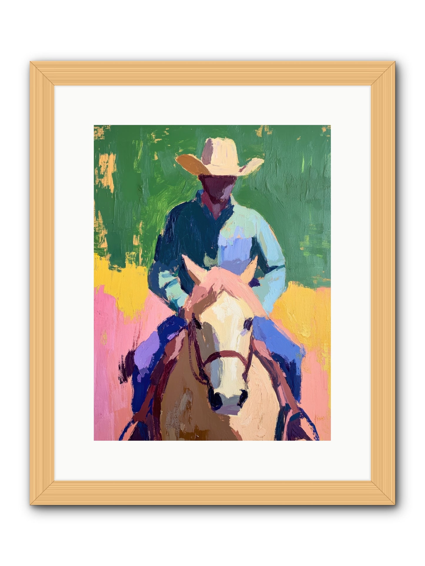 Branding Season -- Framed Print - Natural 12x16