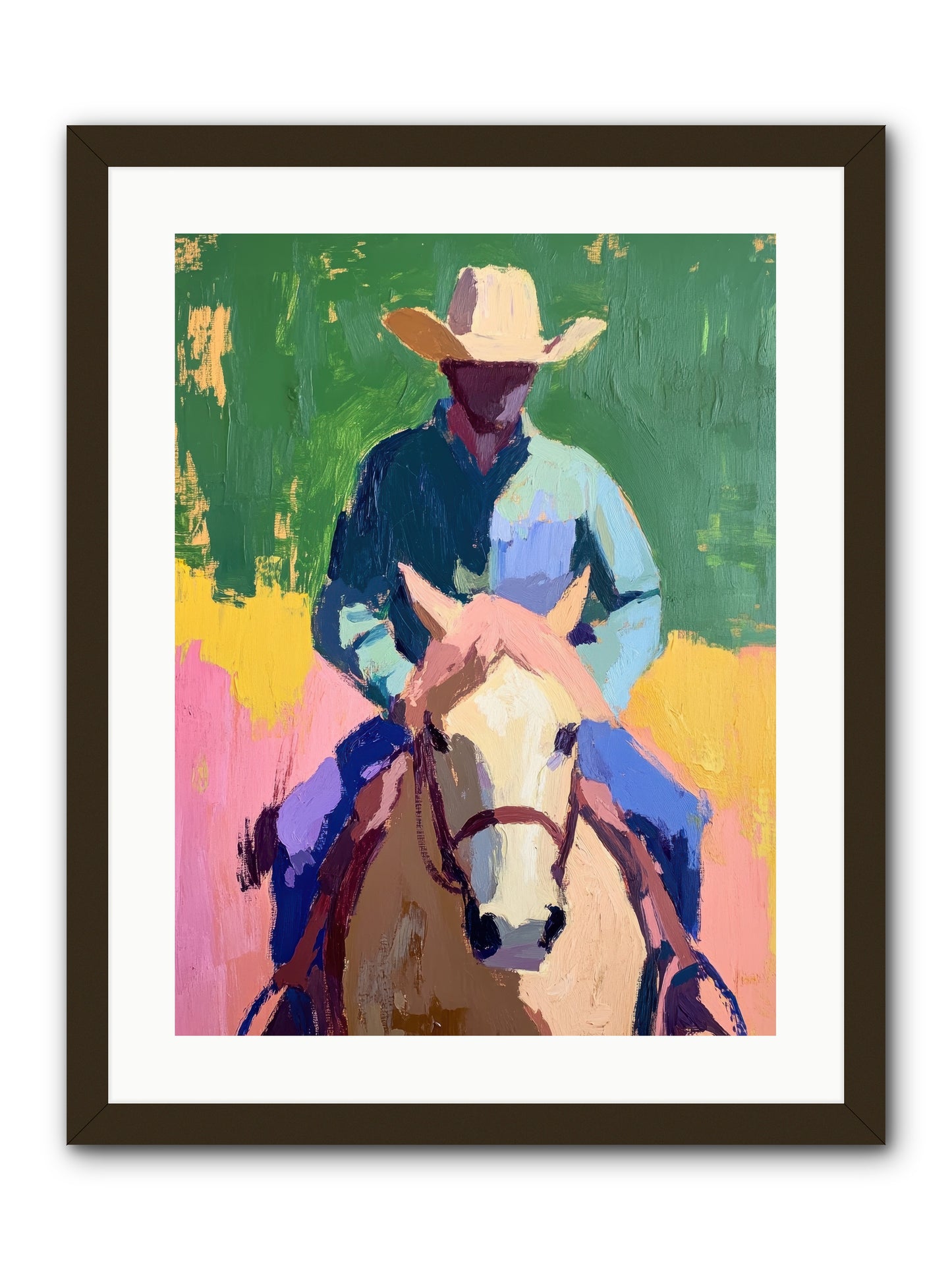 Branding Season -- Framed Print - Black 18x24