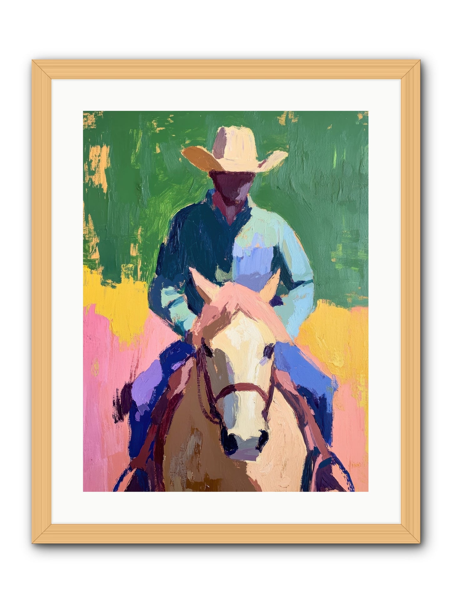Branding Season -- Framed Print - Natural 18x24