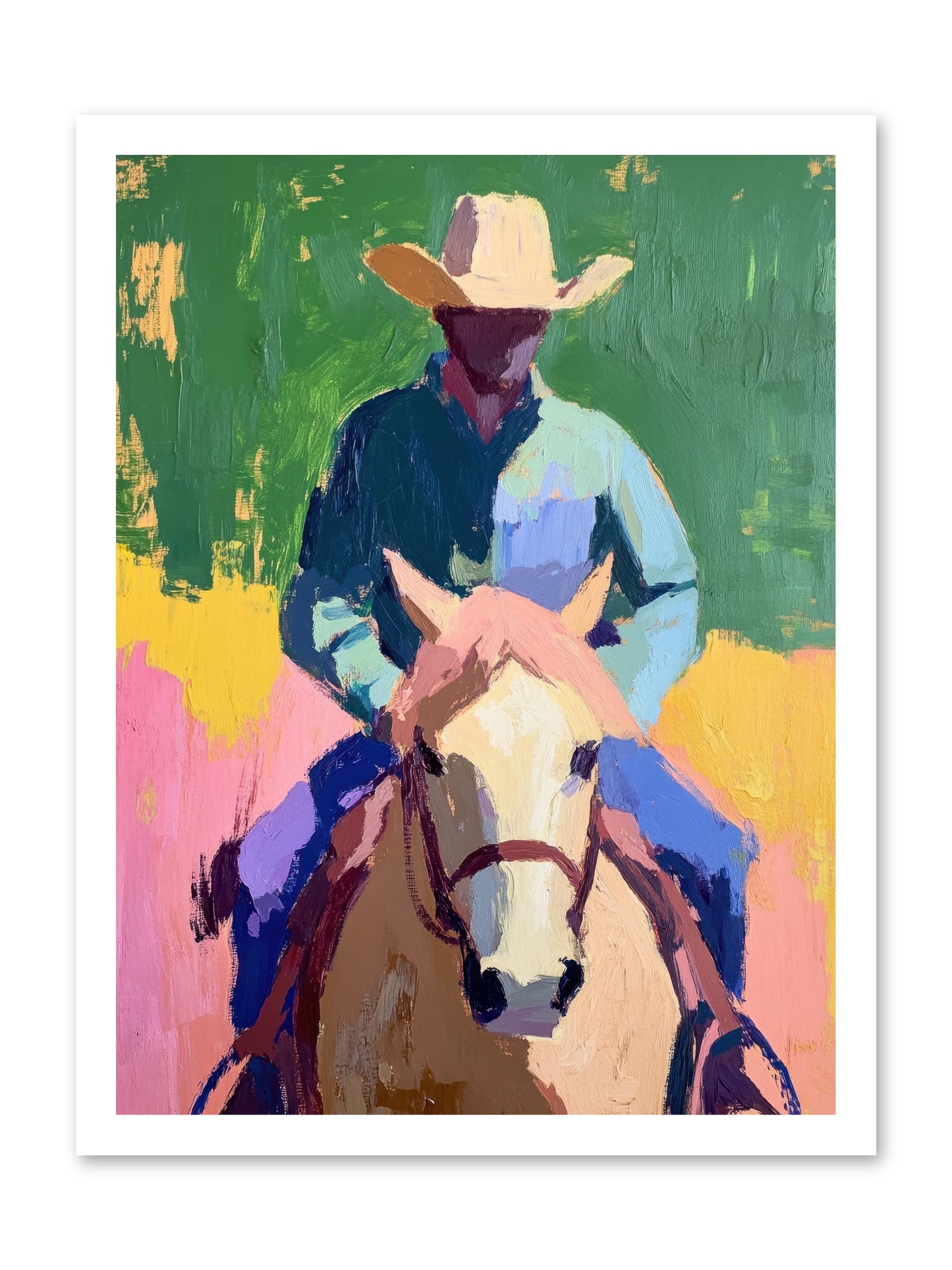 Branding Season -- Loose Canvas Print 18x24