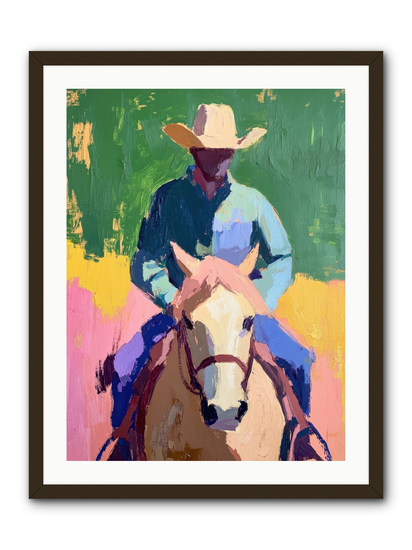 Branding Season -- Framed Print - Black 24x32