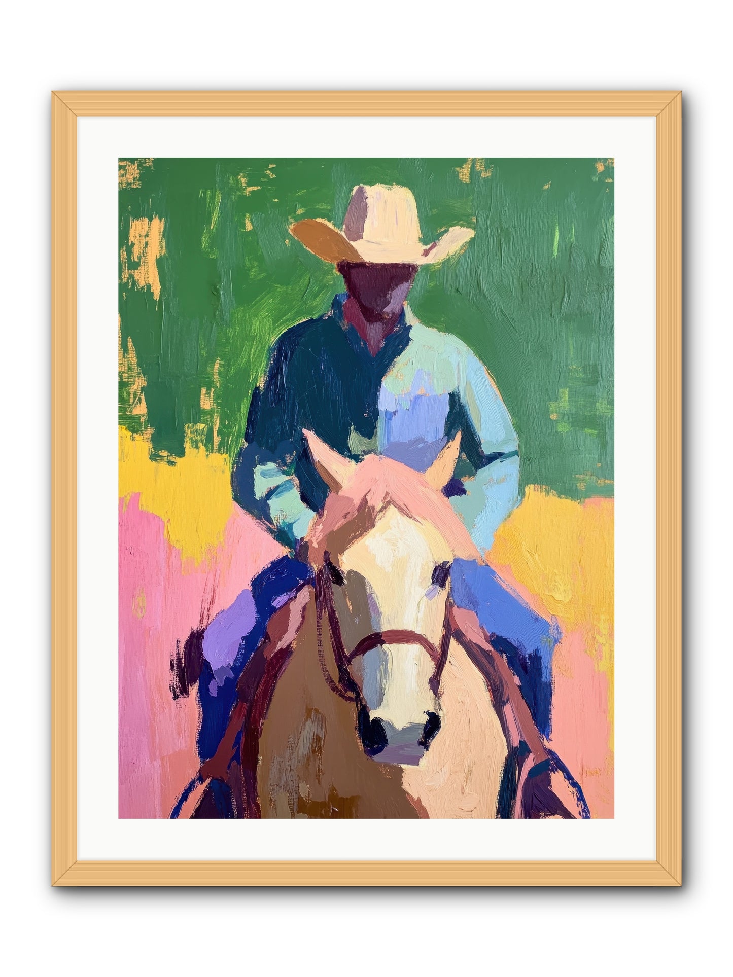 Branding Season -- Framed Print - Natural 24x32