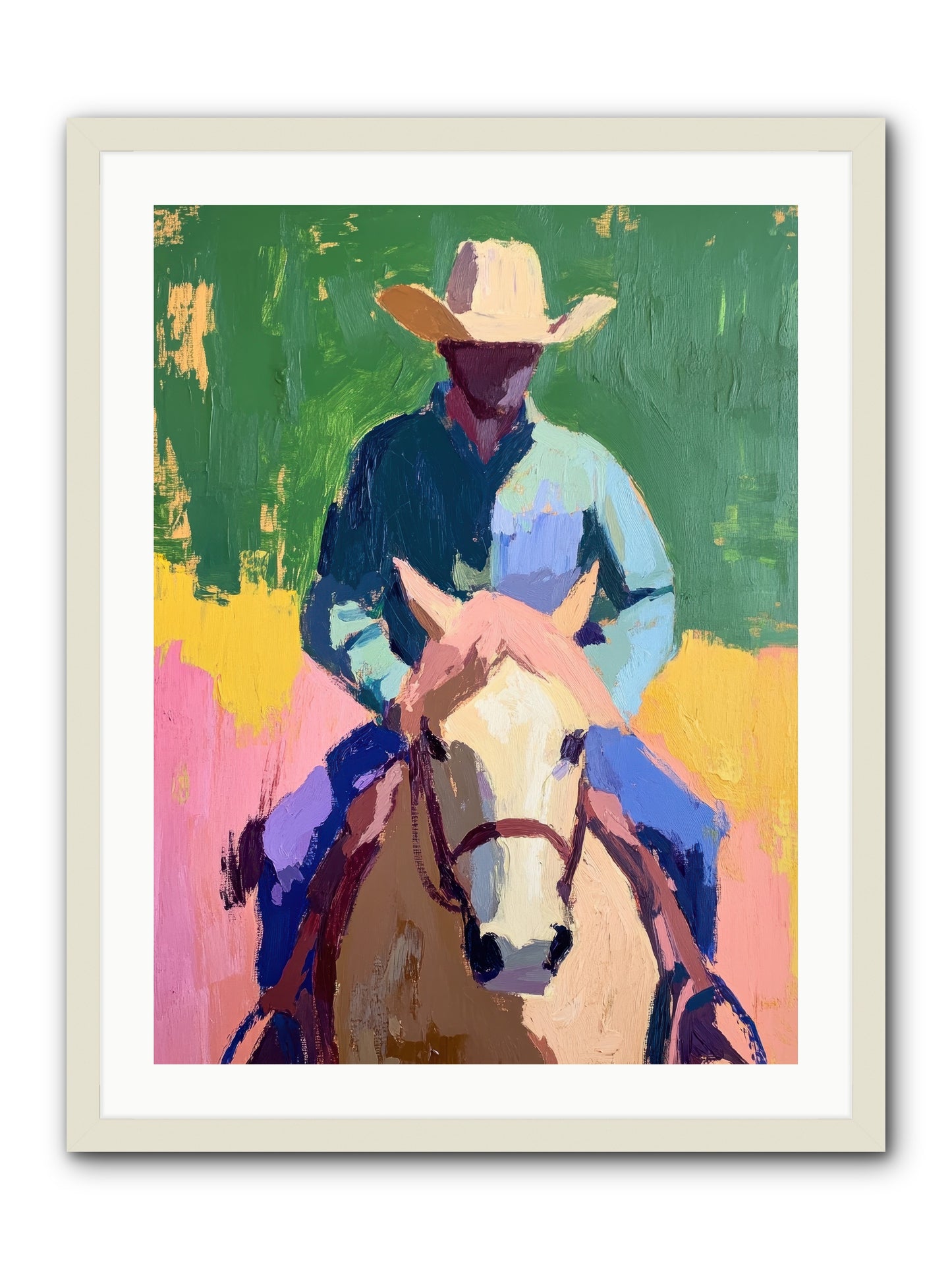 Branding Season -- Framed Print - White 24x32