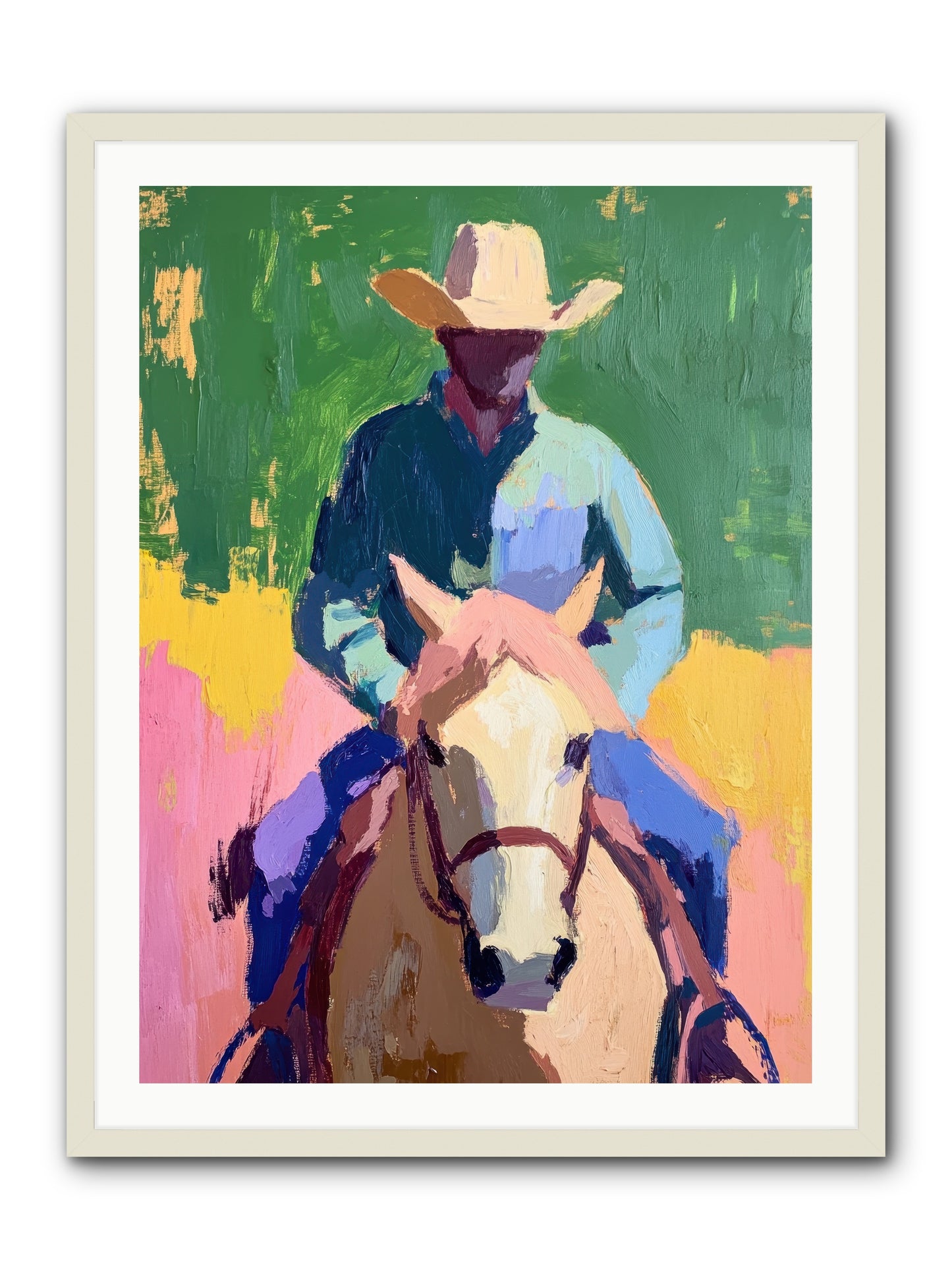 Branding Season -- Framed Print - White 30x40