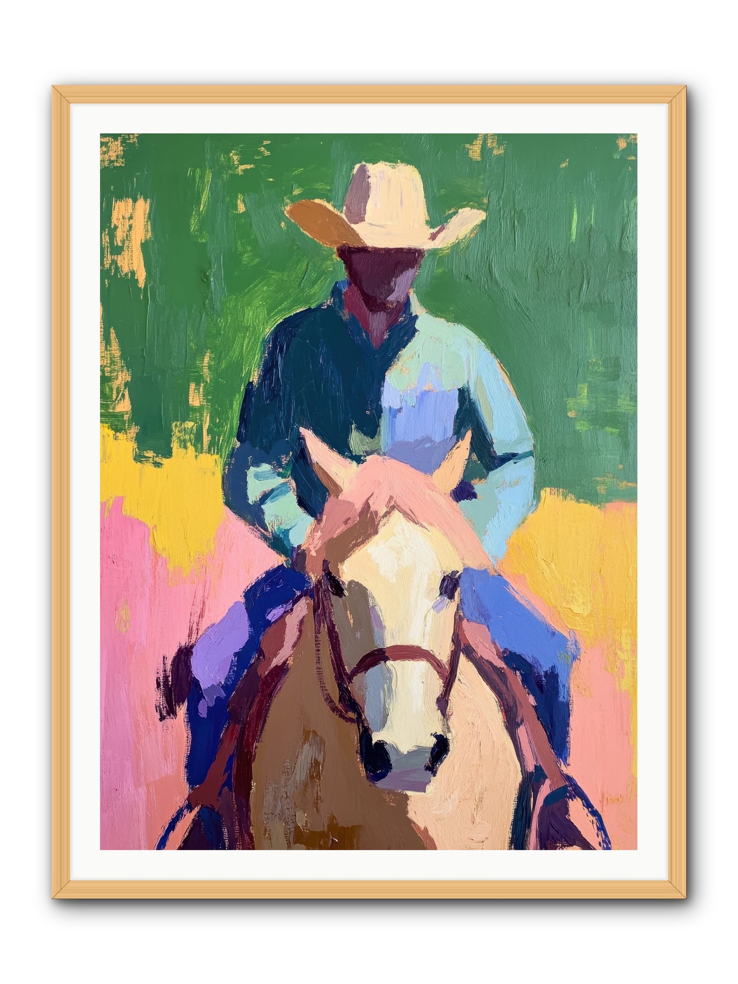 Branding Season -- Framed Print - Natural 36x48
