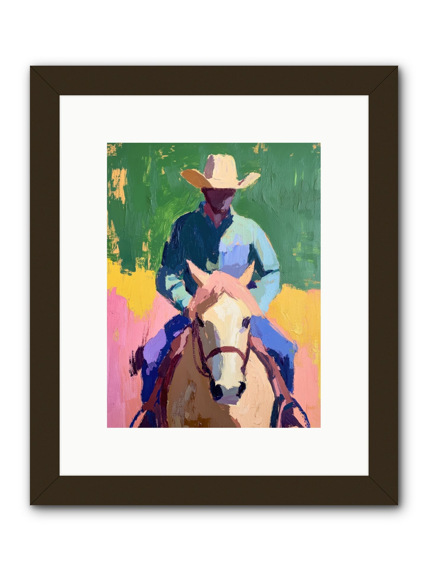 Branding Season -- Framed Print - Black 9x12