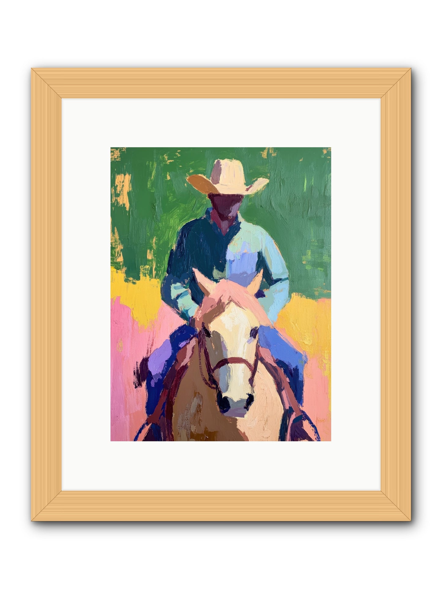 Branding Season -- Framed Print - Natural 9x12