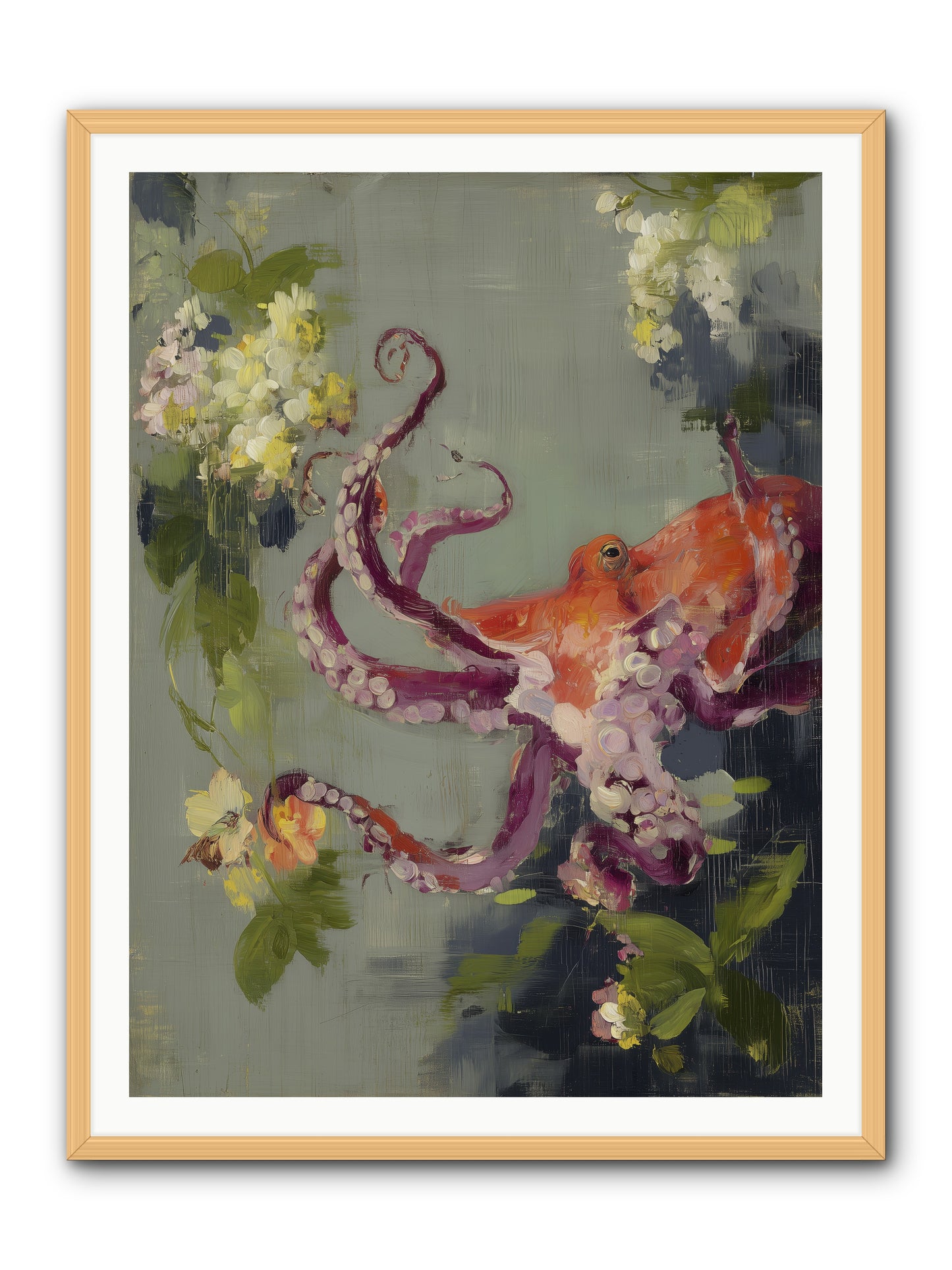 Breath of Movement  -- Framed Print - Natural 36x48