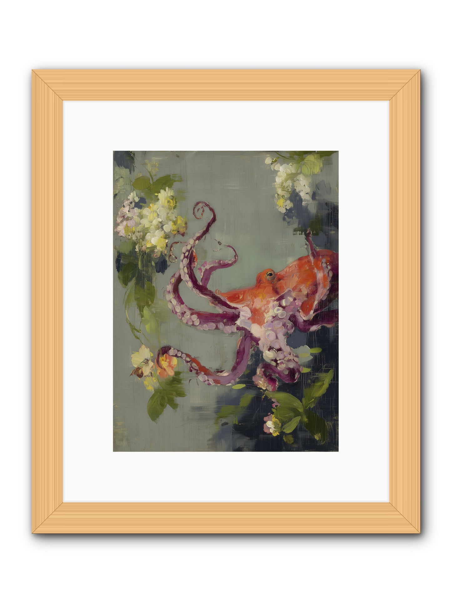 Breath of Movement  -- Framed Print - Natural 9x12