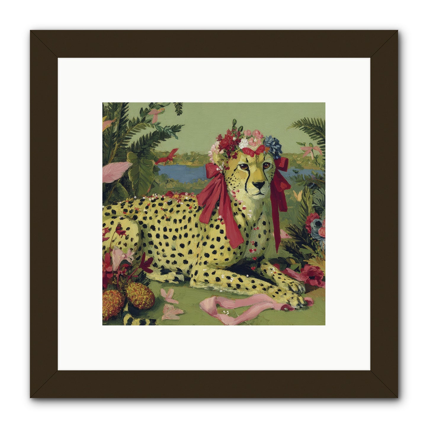 Breath of the Silken Dawn -- Framed Print - Black 10x10