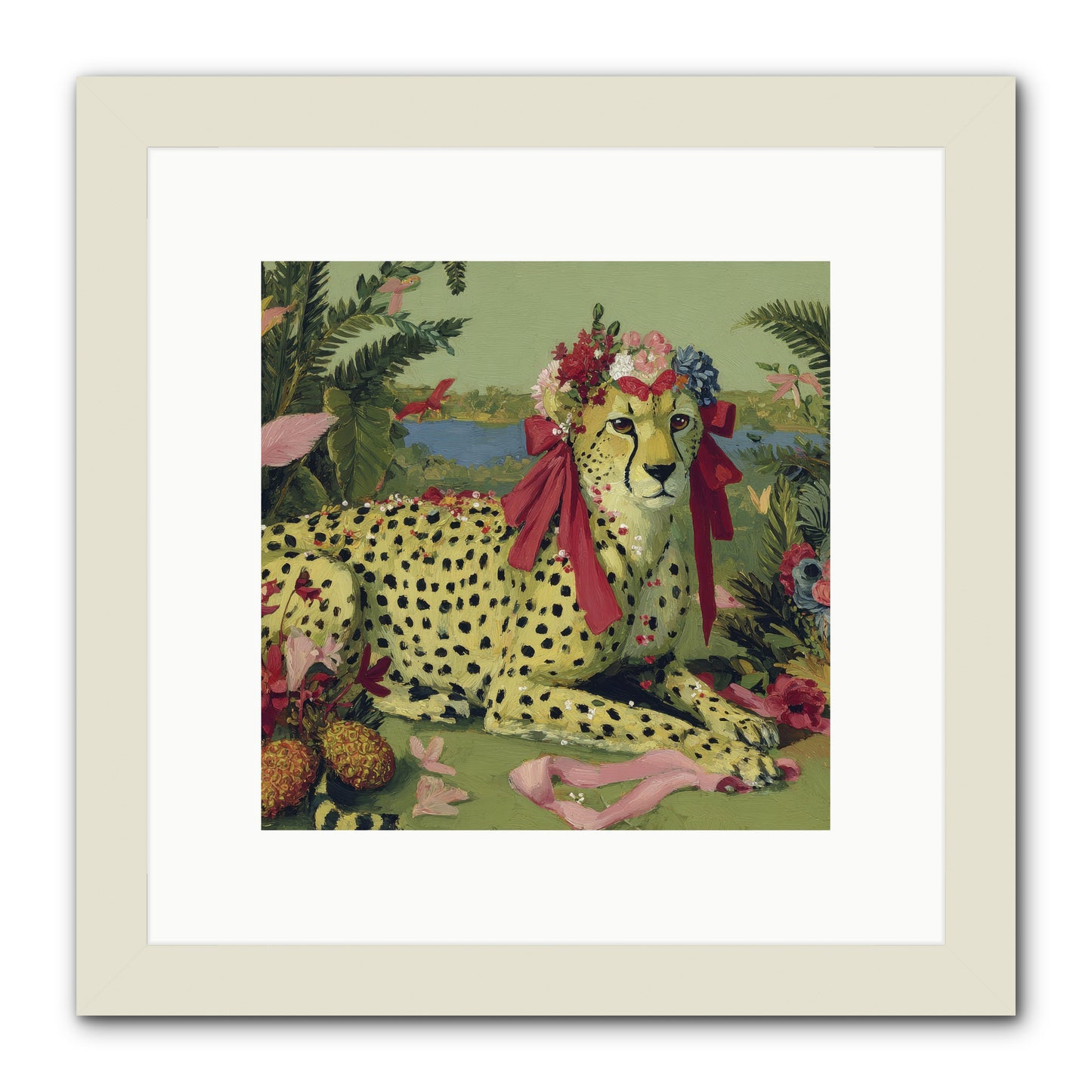 Breath of the Silken Dawn -- Framed Print - White 10x10