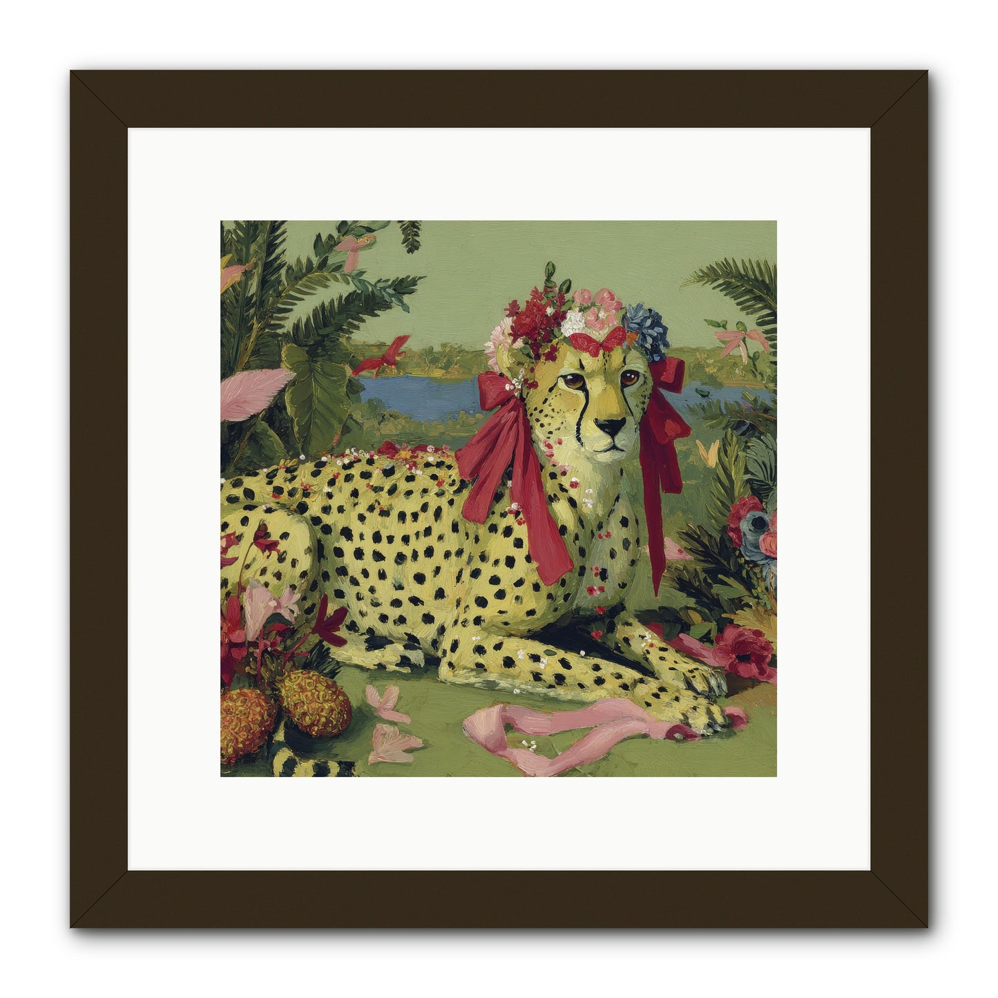 Breath of the Silken Dawn -- Framed Print - Black 12x12
