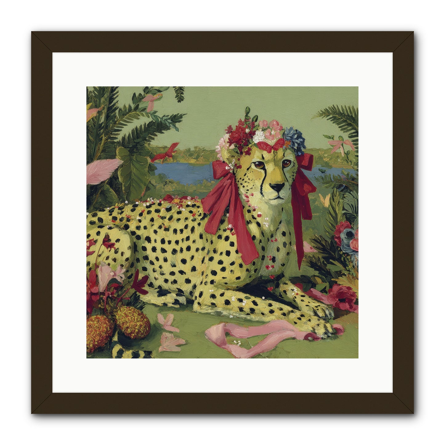 Breath of the Silken Dawn -- Framed Print - Black 16x16