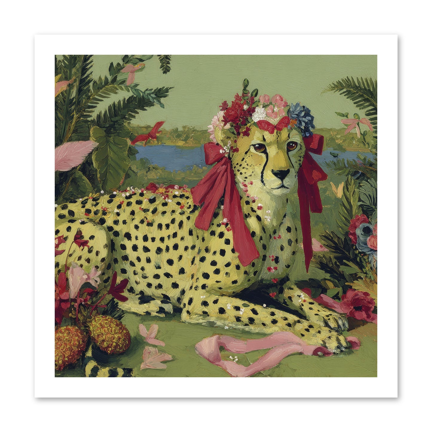 Breath of the Silken Dawn -- Loose Canvas Print 16x16