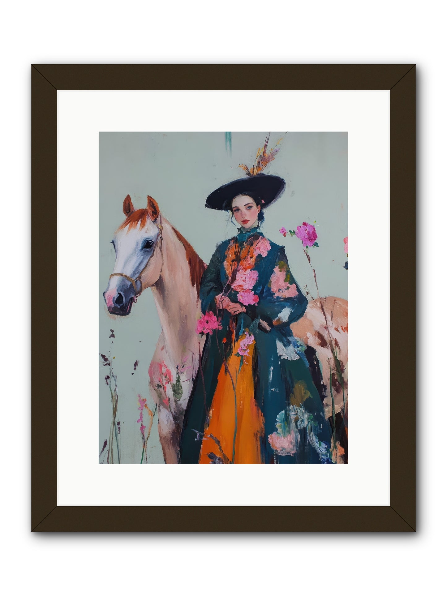 Breathe of the Plains -- Framed Print - Black 12x16