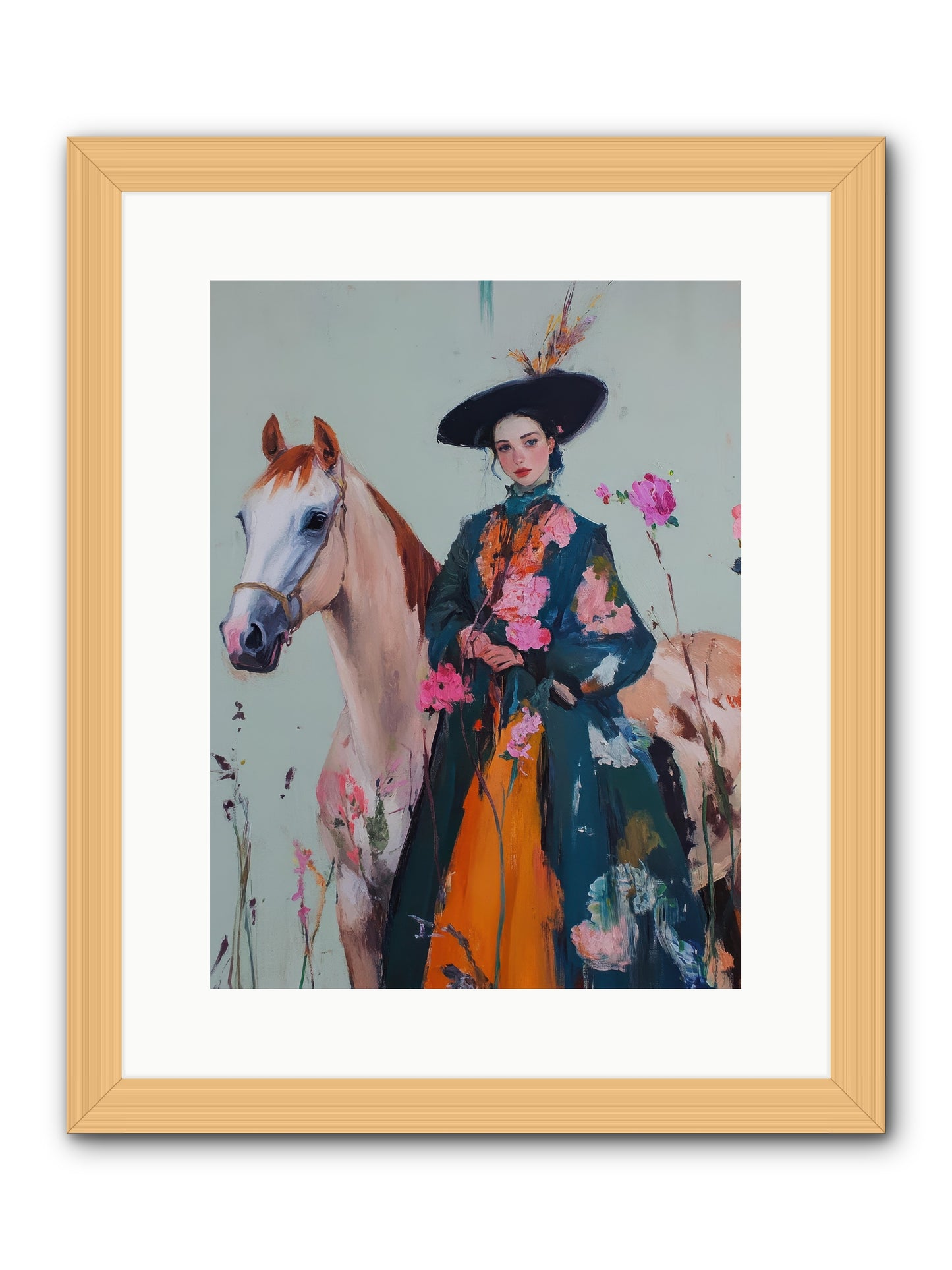 Breathe of the Plains -- Framed Print - Natural 12x16