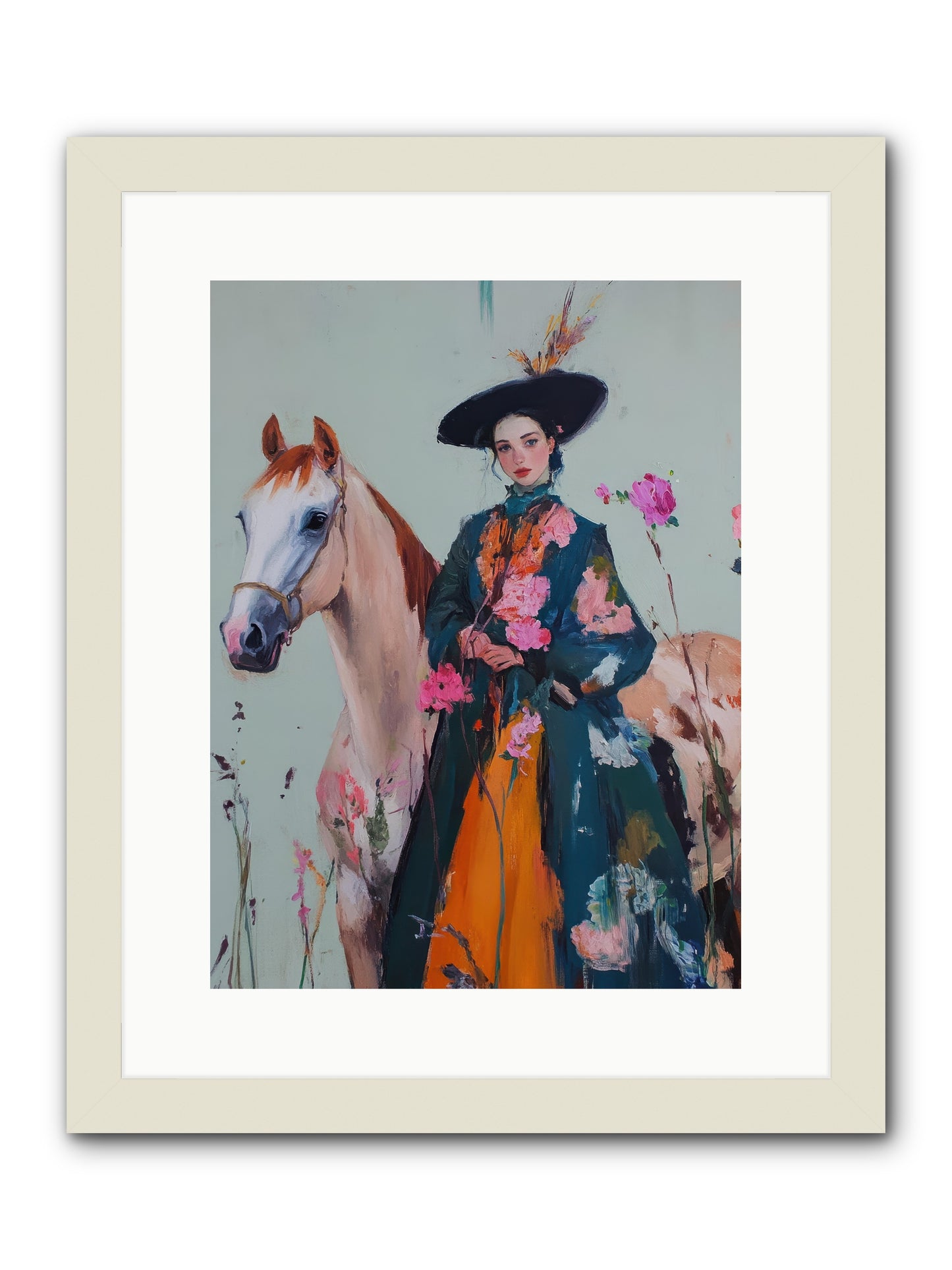 Breathe of the Plains -- Framed Print - White 12x16