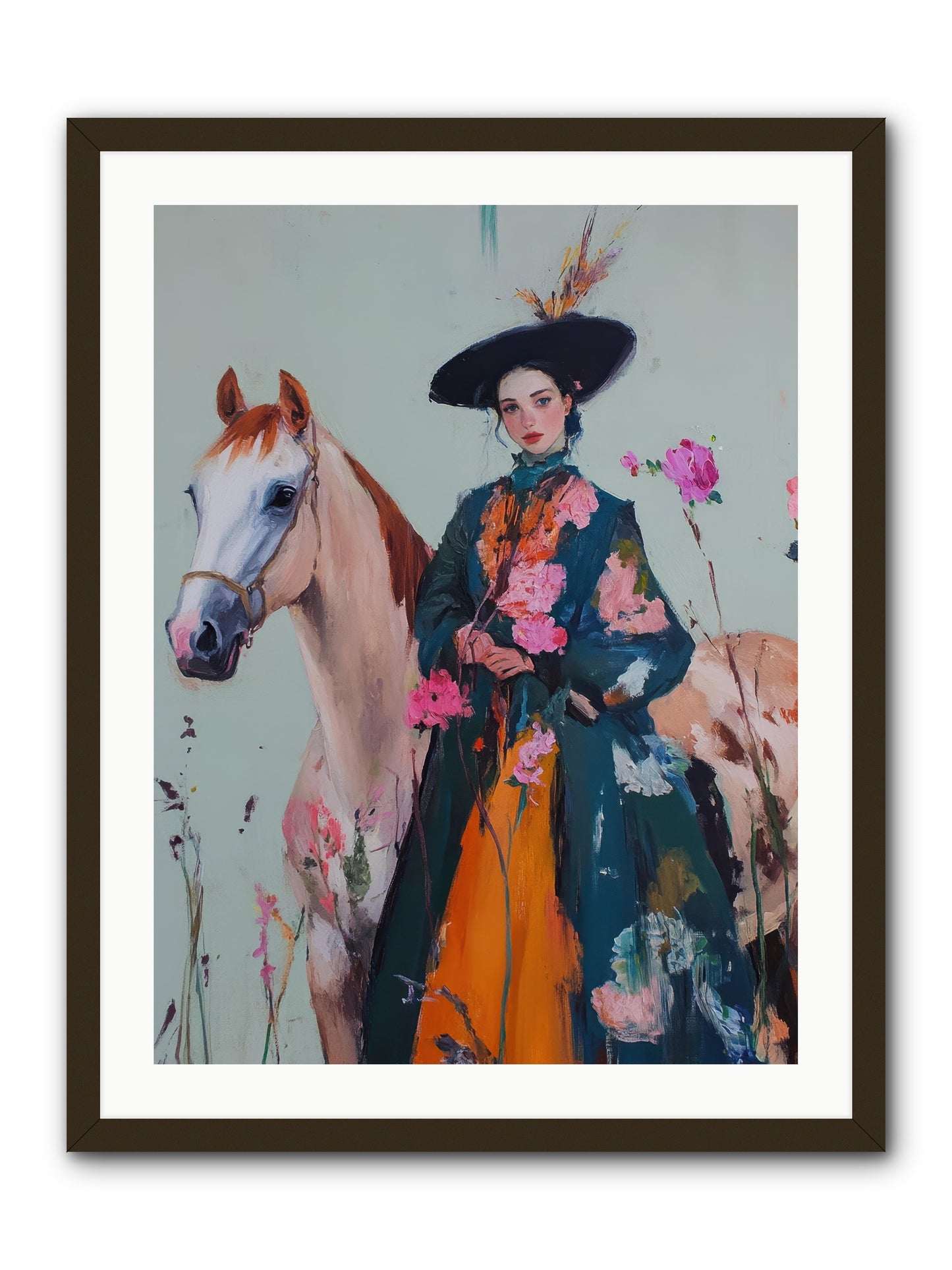 Breathe of the Plains -- Framed Print - Black 24x32