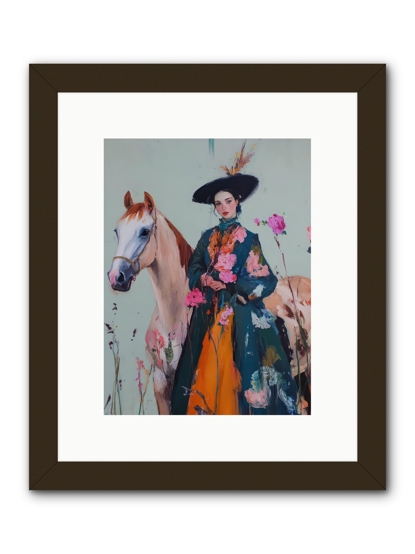 Breathe of the Plains -- Framed Print - Black 9x12