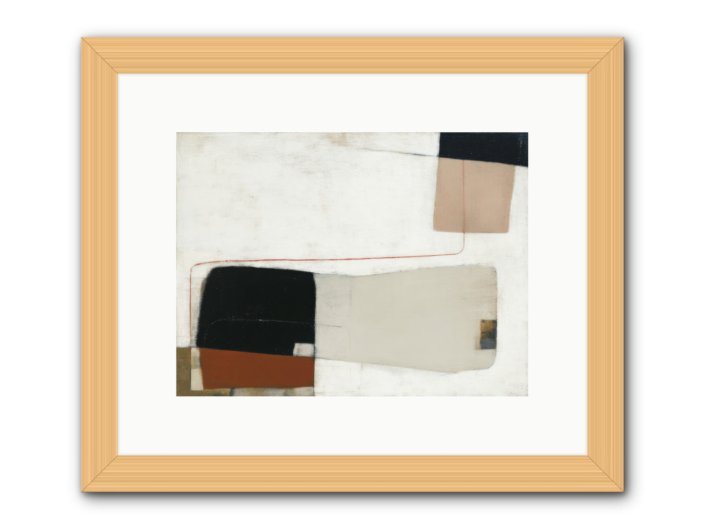 Breathed -- Framed Print - Natural 12x9