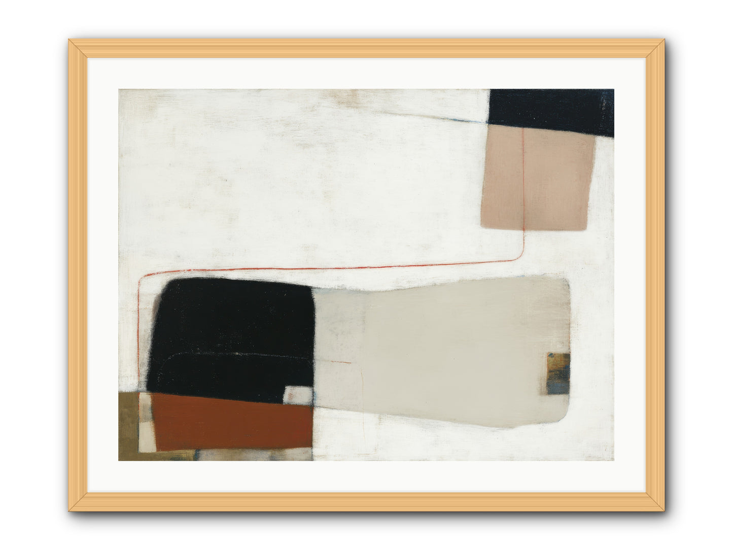 Breathed -- Framed Print - Natural 32x24