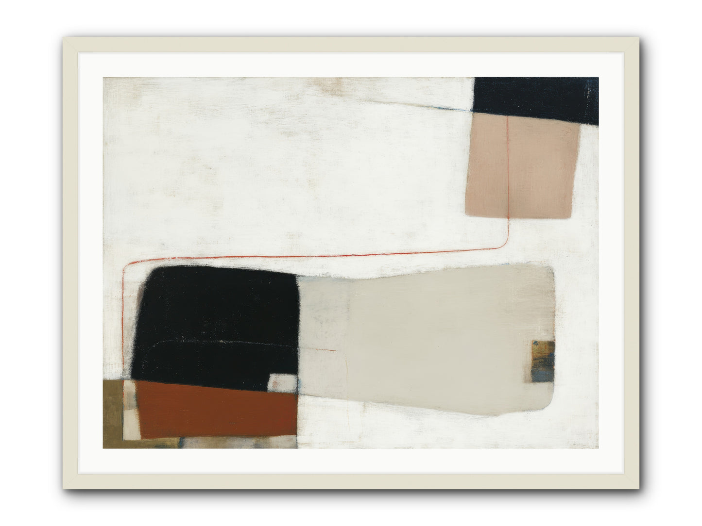 Breathed -- Framed Print - White 40x30
