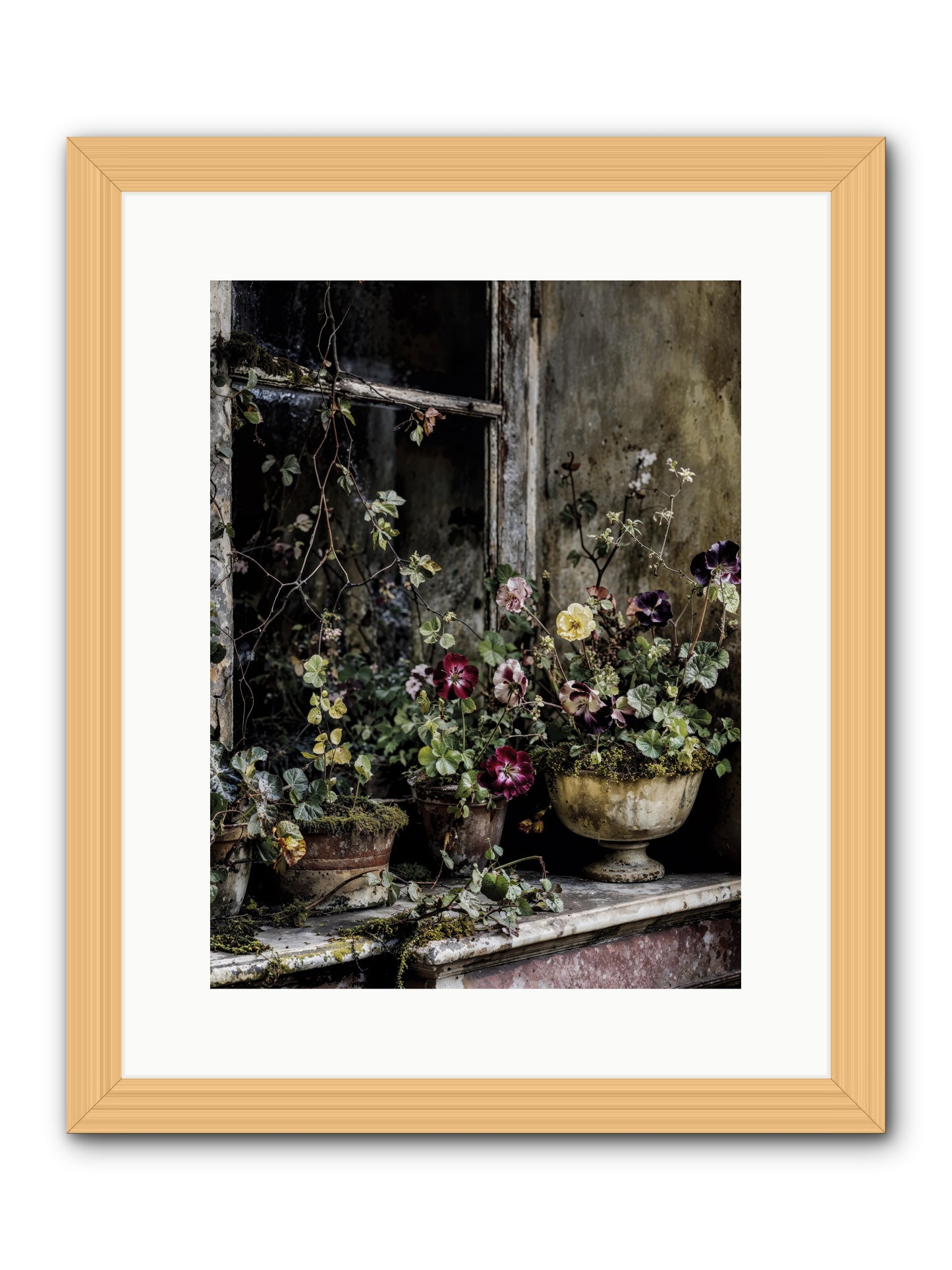 Breathless -- Framed Print - Natural 12x16