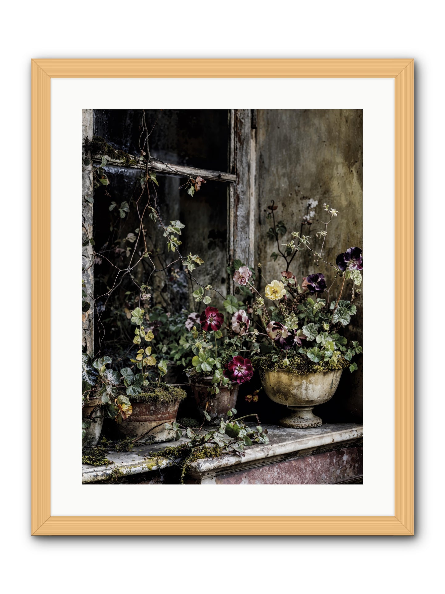Breathless -- Framed Print - Natural 18x24
