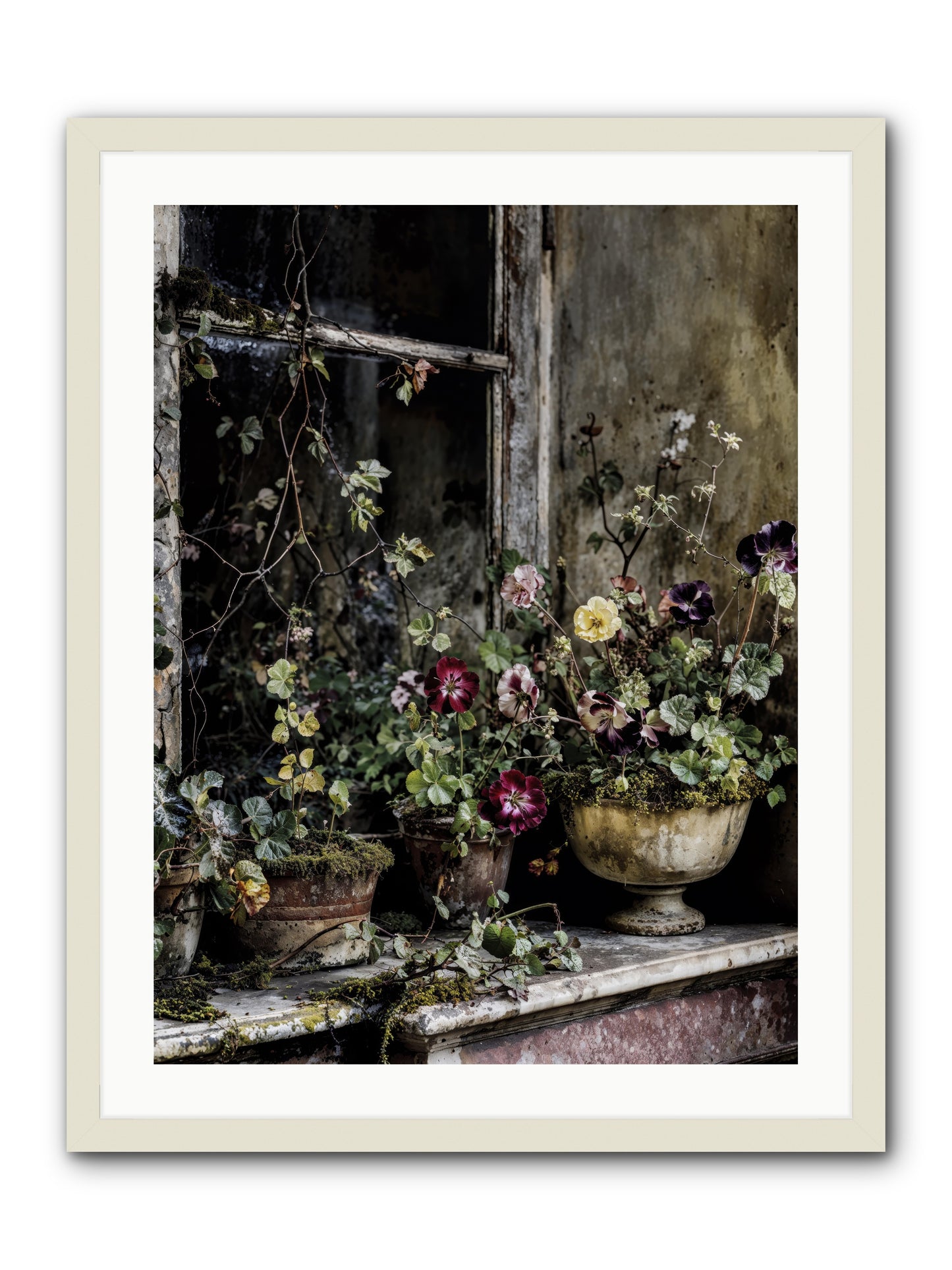 Breathless -- Framed Print - White 24x32